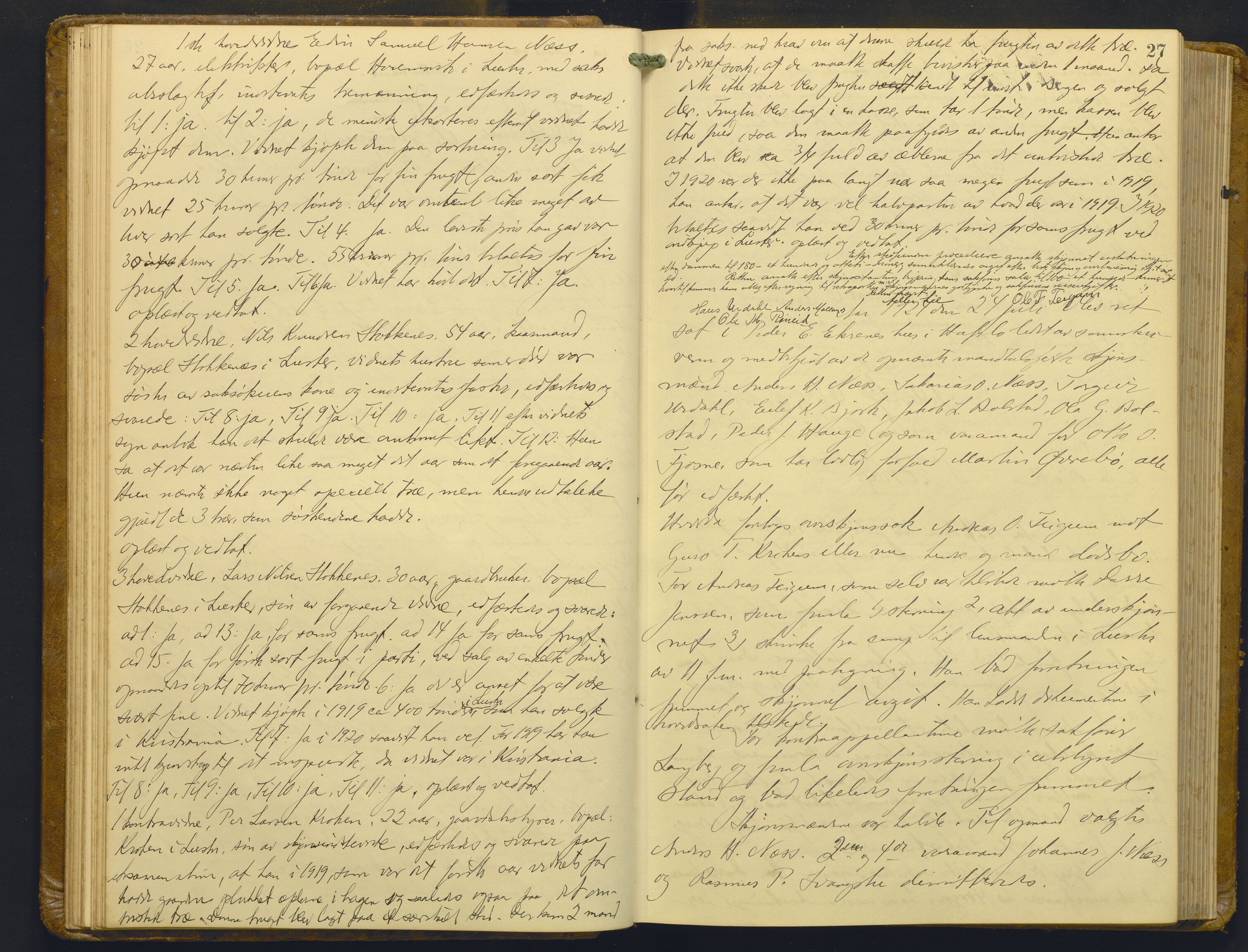 Indre Sogn tingrett, AV/SAB-A-3301/1/F/Fb/Fba/L0015: Sivile og offentlege saker, Bb 11, 1923-1928, p. 26b-27a