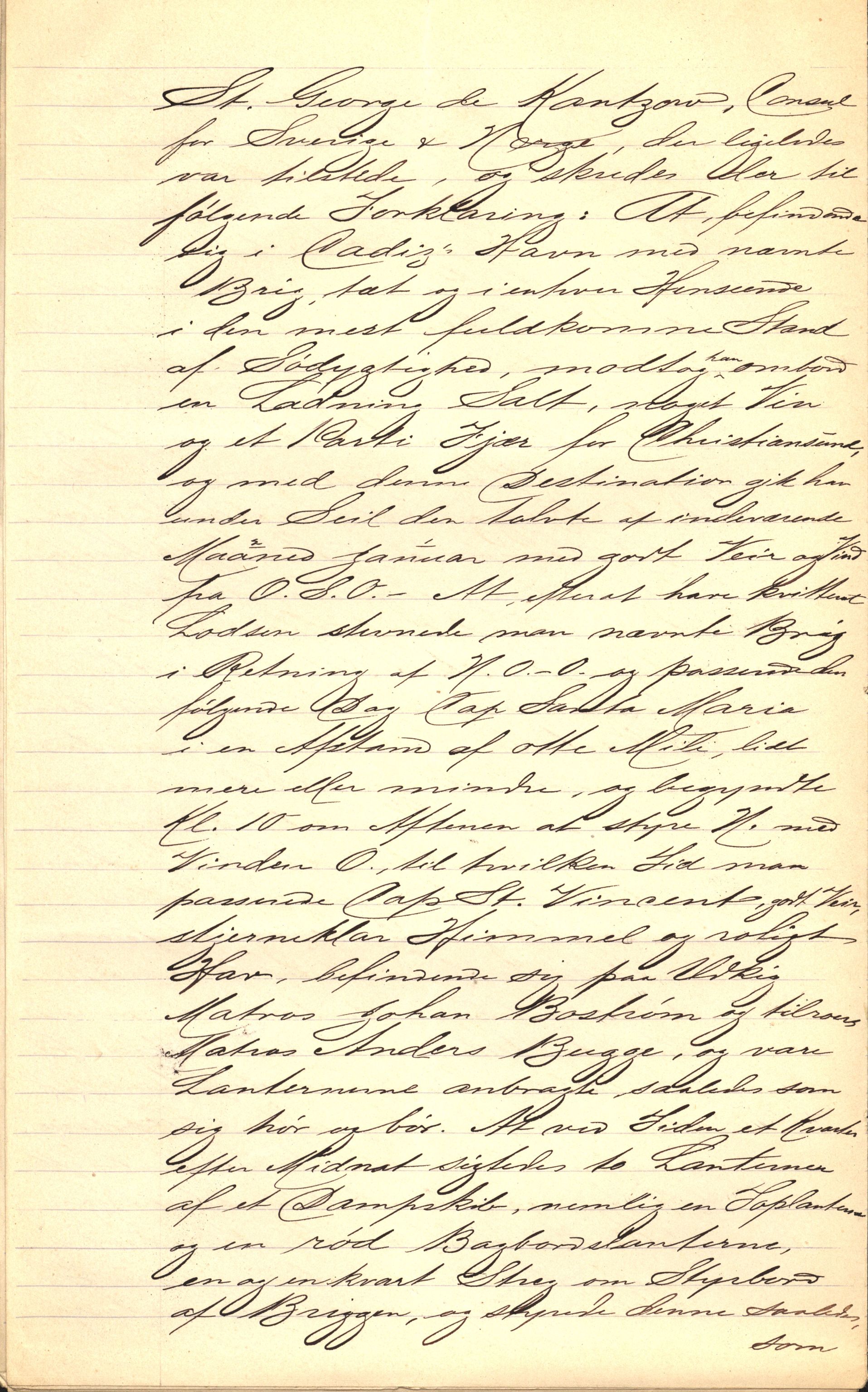 Pa 63 - Østlandske skibsassuranceforening, VEMU/A-1079/G/Ga/L0014/0010: Havaridokumenter / Solveig, Spes & Fides, Framnes, Fosna, 1882, p. 24