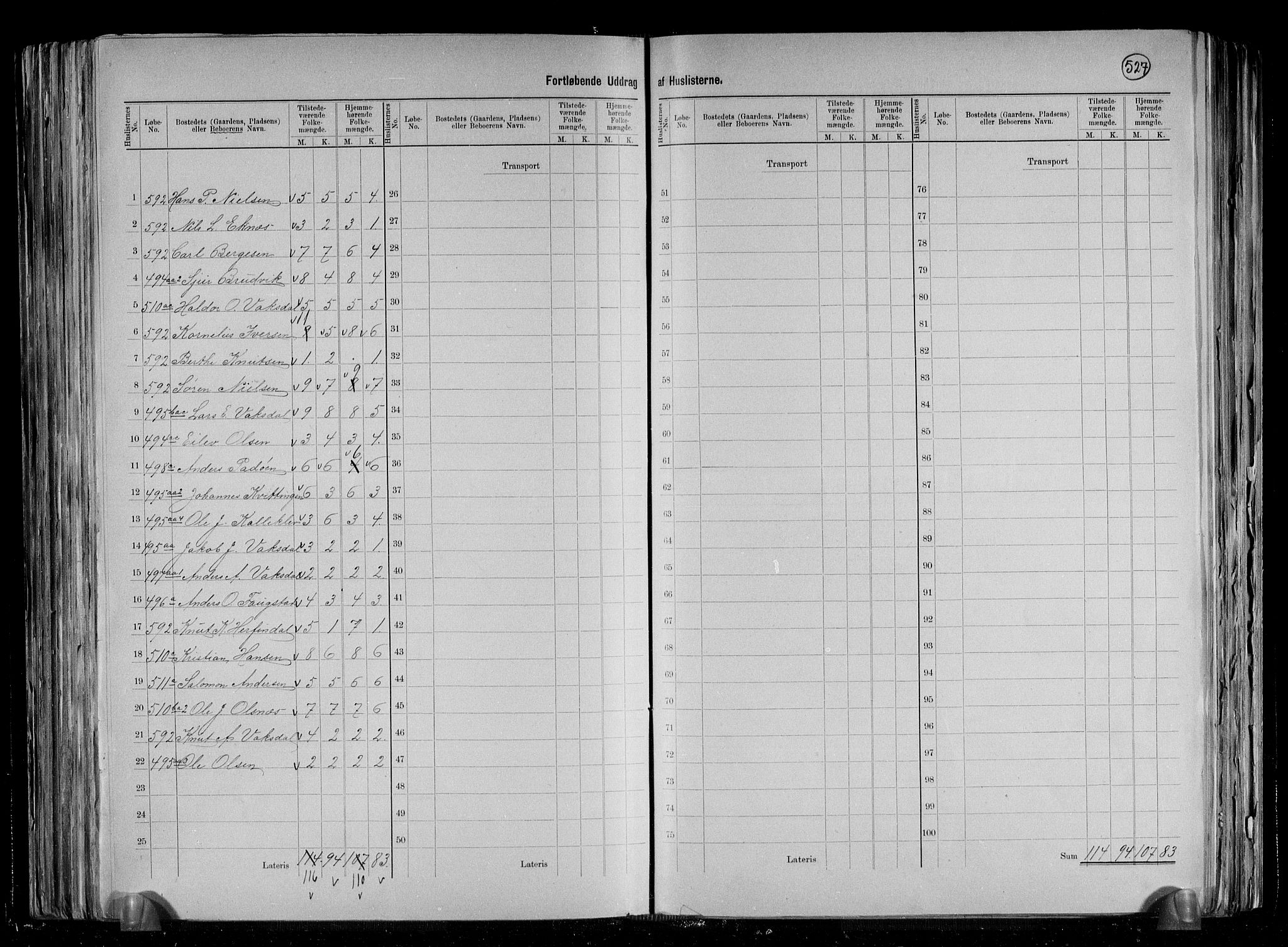 RA, 1891 census for 1251 Bruvik, 1891, p. 12