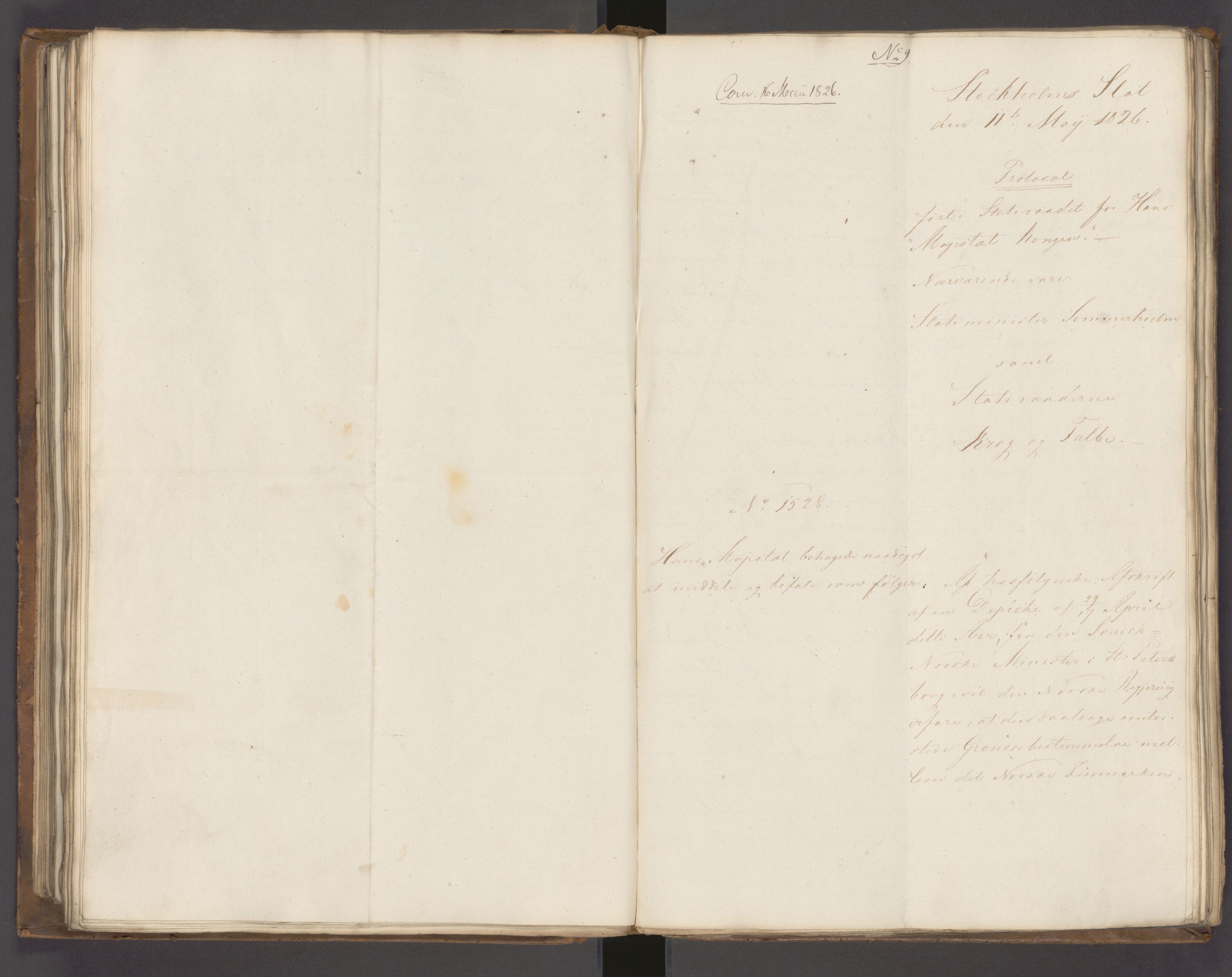Statsrådssekretariatet, AV/RA-S-1001/A/Ab/L0022: Kgl. res. nr. 1210-1721, 1. halvår, 1826