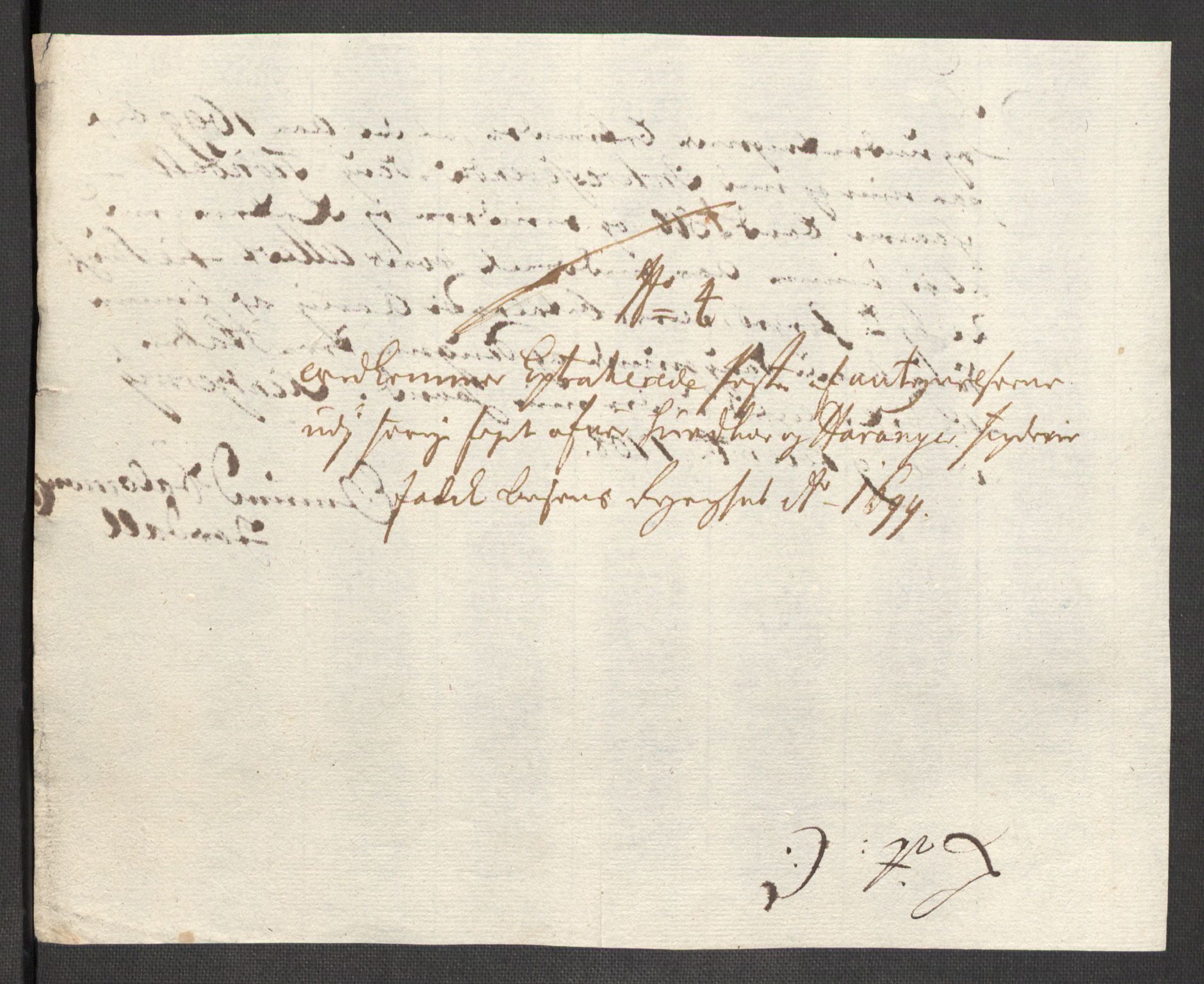 Rentekammeret inntil 1814, Reviderte regnskaper, Fogderegnskap, AV/RA-EA-4092/R48/L2978: Fogderegnskap Sunnhordland og Hardanger, 1699, p. 599