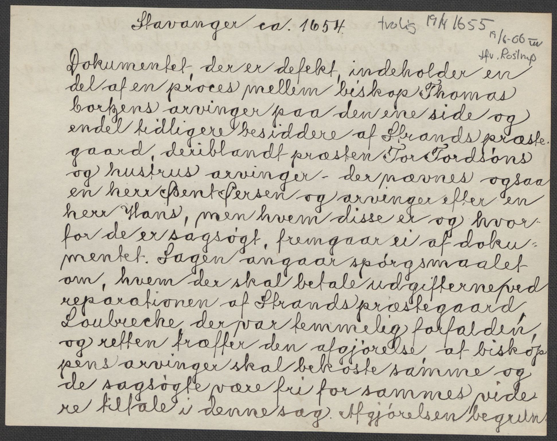 Riksarkivets diplomsamling, AV/RA-EA-5965/F15/L0031: Prestearkiv - Aust-Agder, Vest-Agder og Rogaland, 1575-1768, p. 146