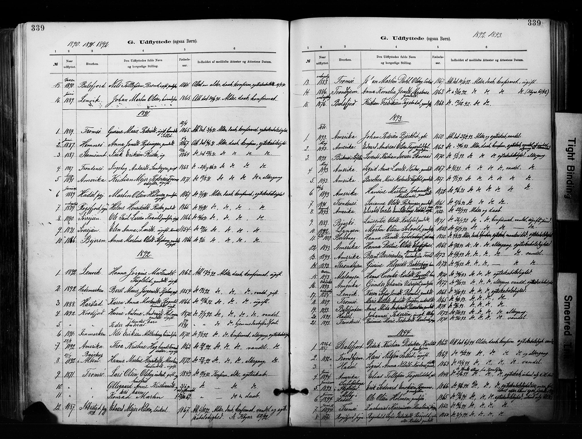 Målselv sokneprestembete, AV/SATØ-S-1311/G/Ga/Gaa/L0007kirke: Parish register (official) no. 7, 1884-1903, p. 339