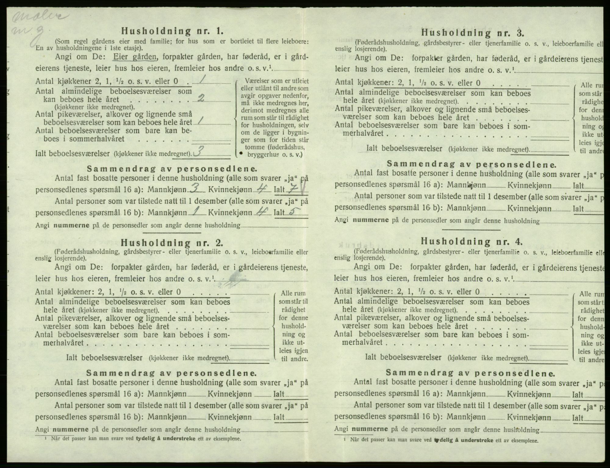 SAB, 1920 census for Bømlo, 1920, p. 29