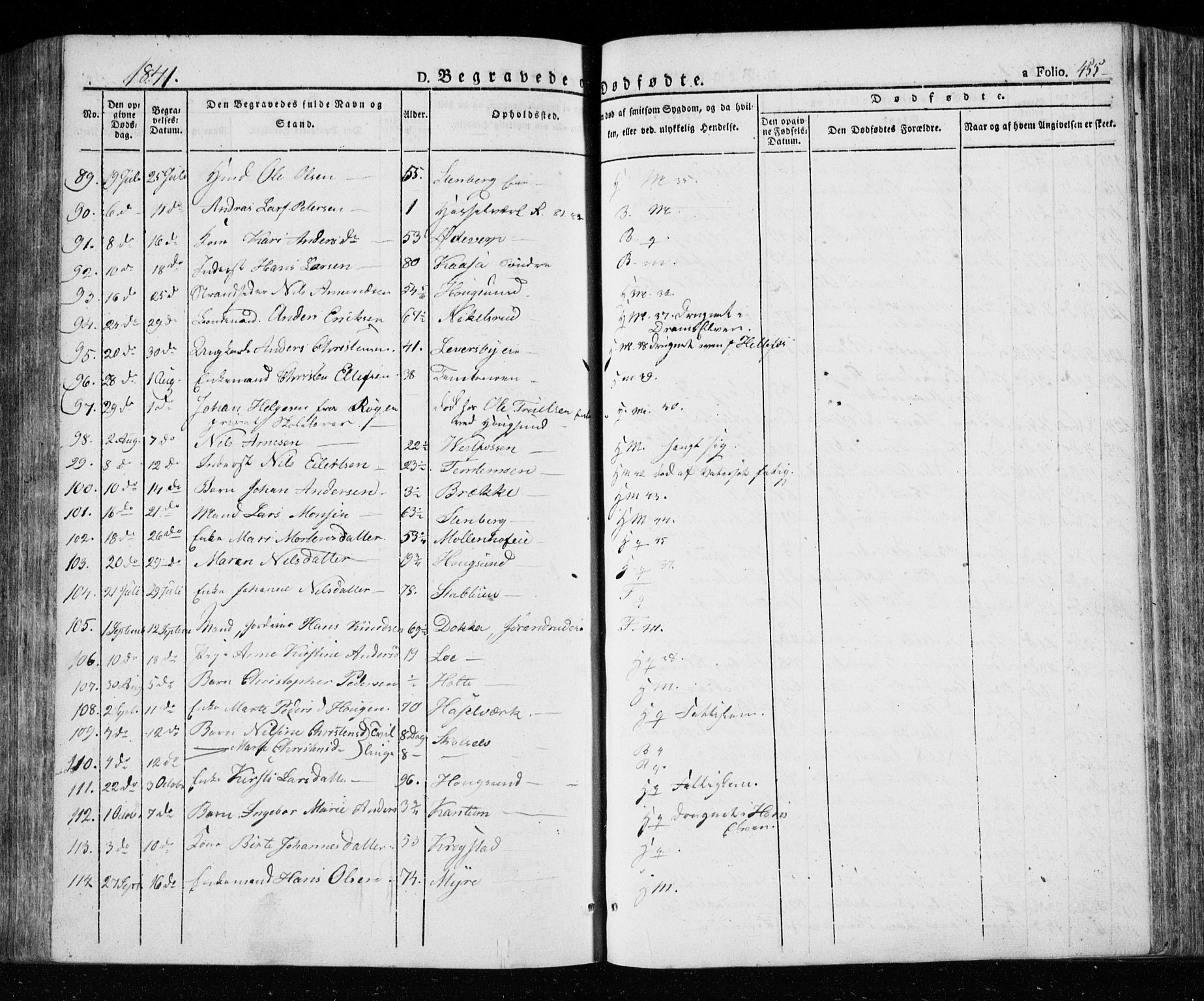 Eiker kirkebøker, AV/SAKO-A-4/F/Fa/L0013a: Parish register (official) no. I 13A, 1832-1845, p. 455