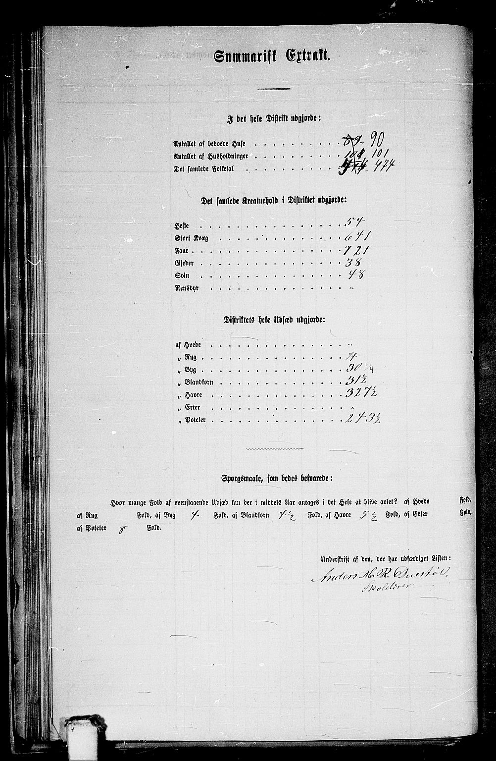 RA, 1865 census for Hjørundfjord, 1865, p. 38