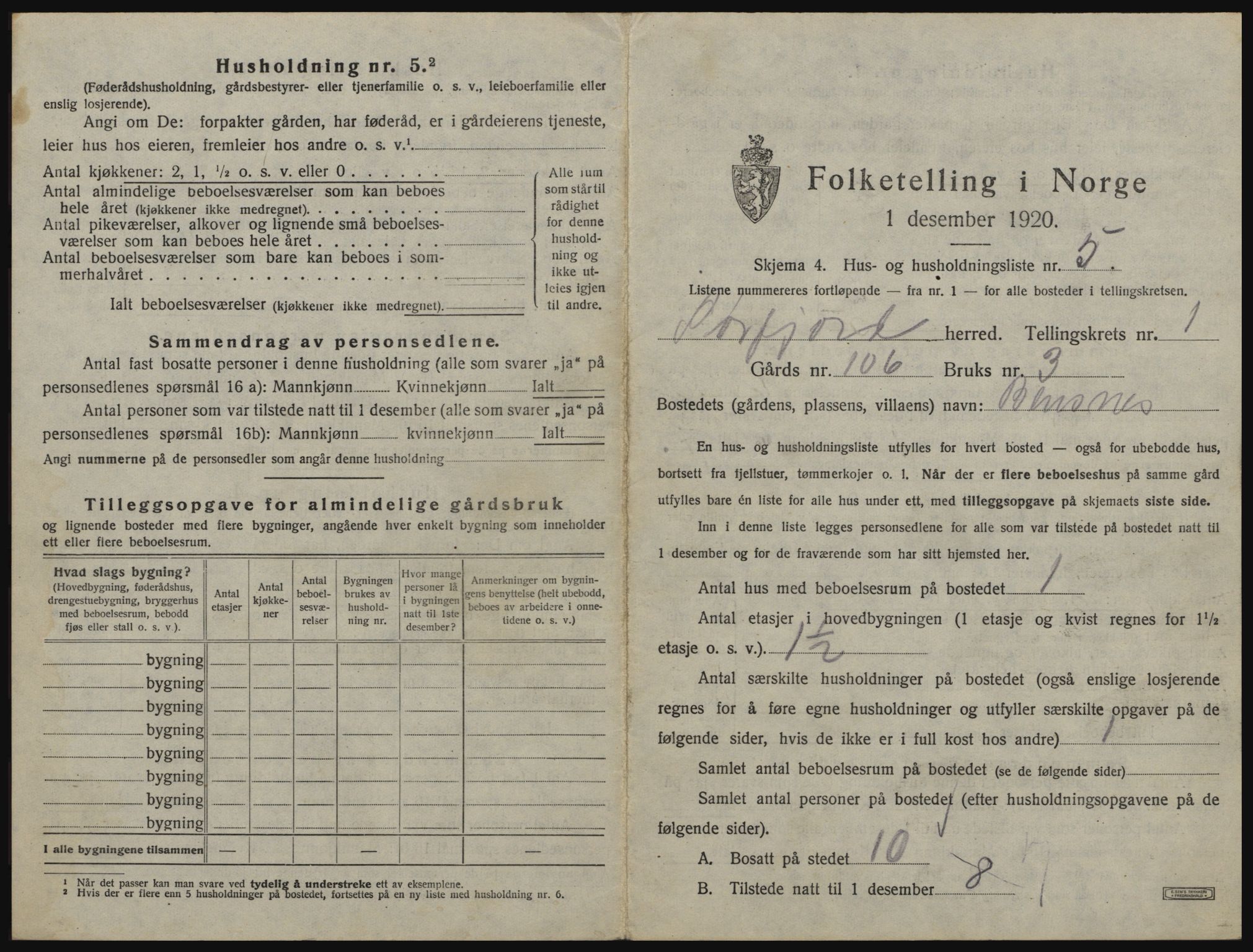 SATØ, 1920 census for Sørfjord, 1920, p. 13