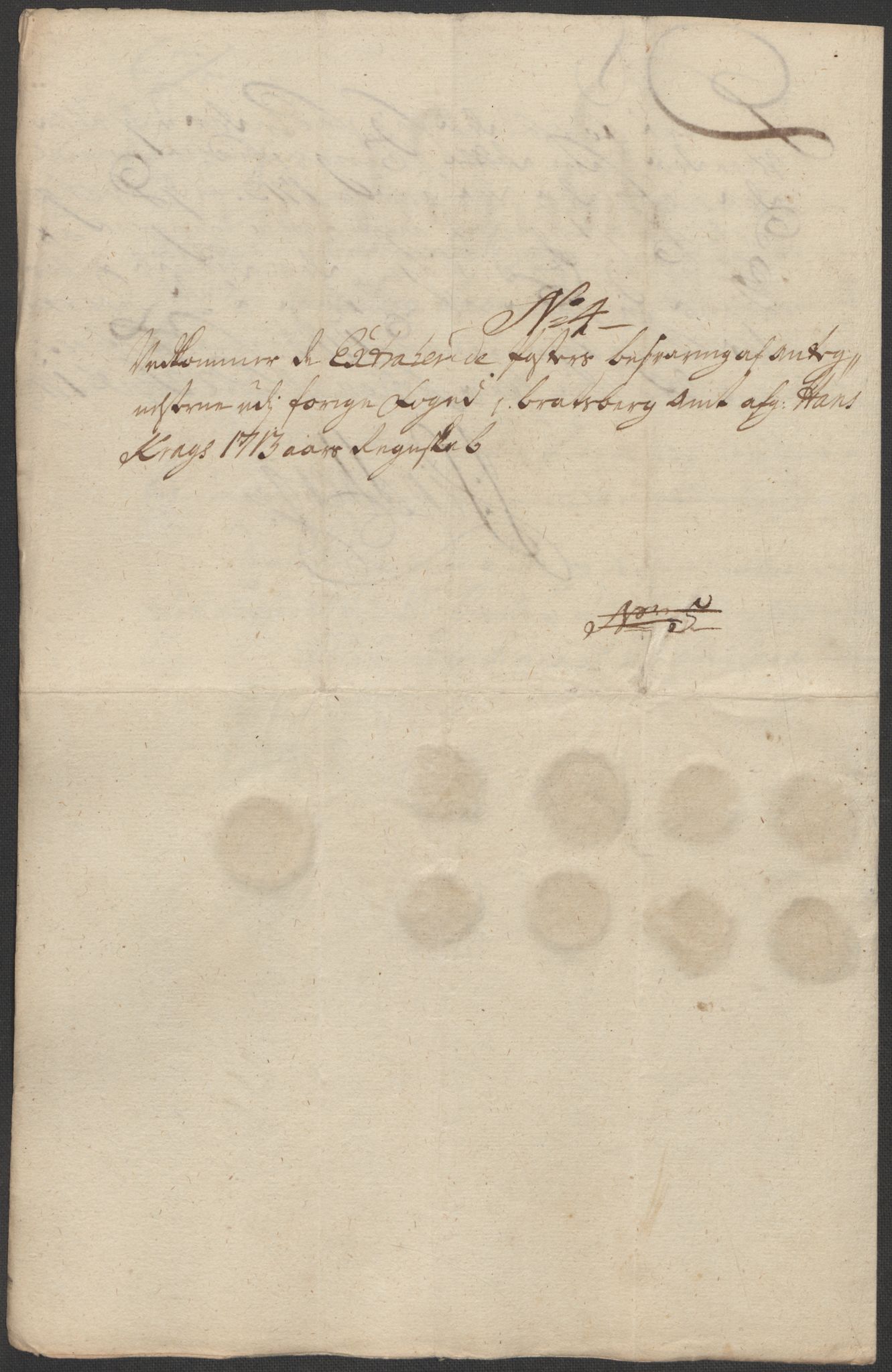 Rentekammeret inntil 1814, Reviderte regnskaper, Fogderegnskap, AV/RA-EA-4092/R36/L2125: Fogderegnskap Øvre og Nedre Telemark og Bamble, 1713, p. 594