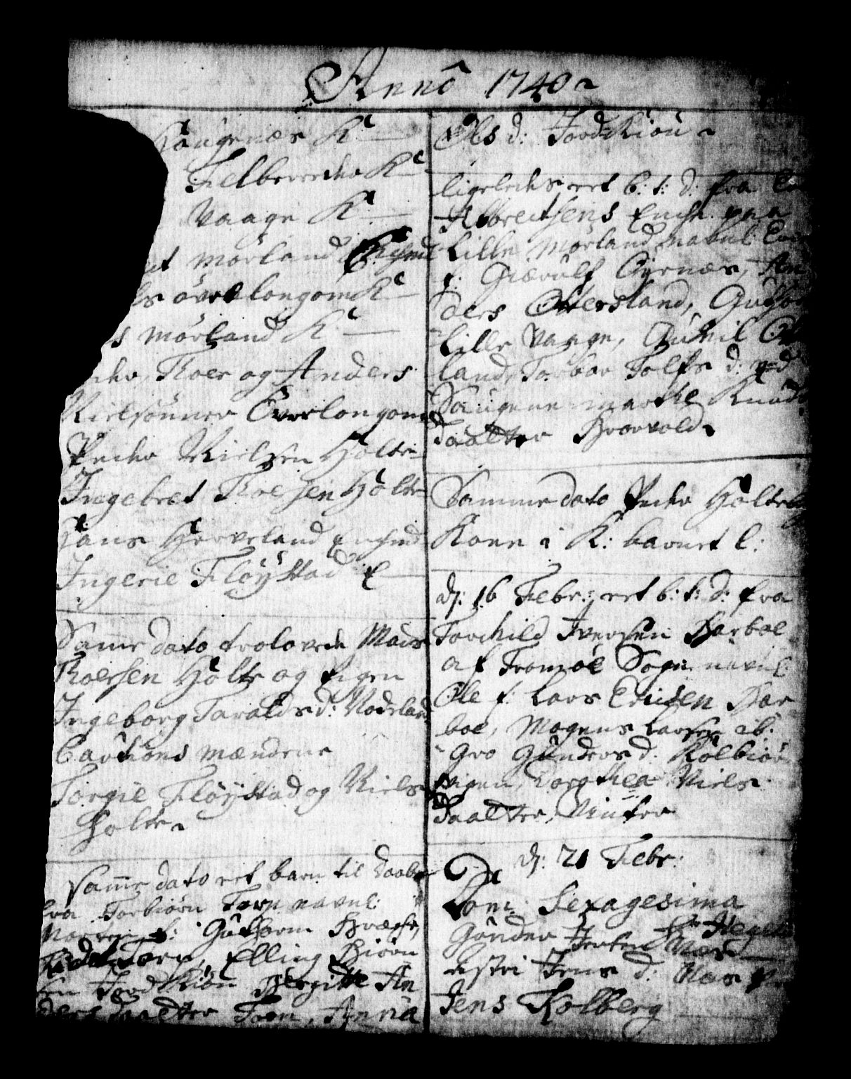 Holt sokneprestkontor, AV/SAK-1111-0021/F/Fa/L0002: Parish register (official) no. A 2, 1739-1753, p. 7