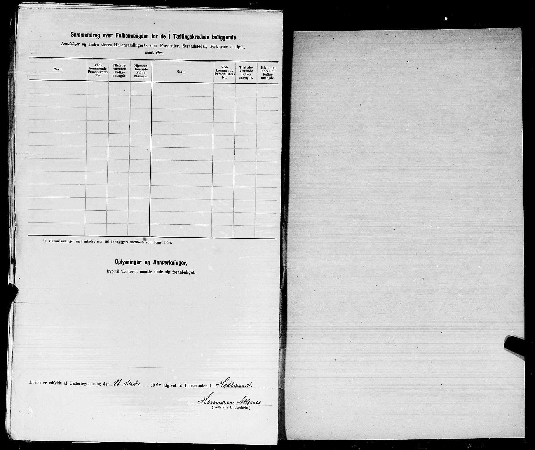 SAST, 1900 census for Hetland, 1900, p. 54