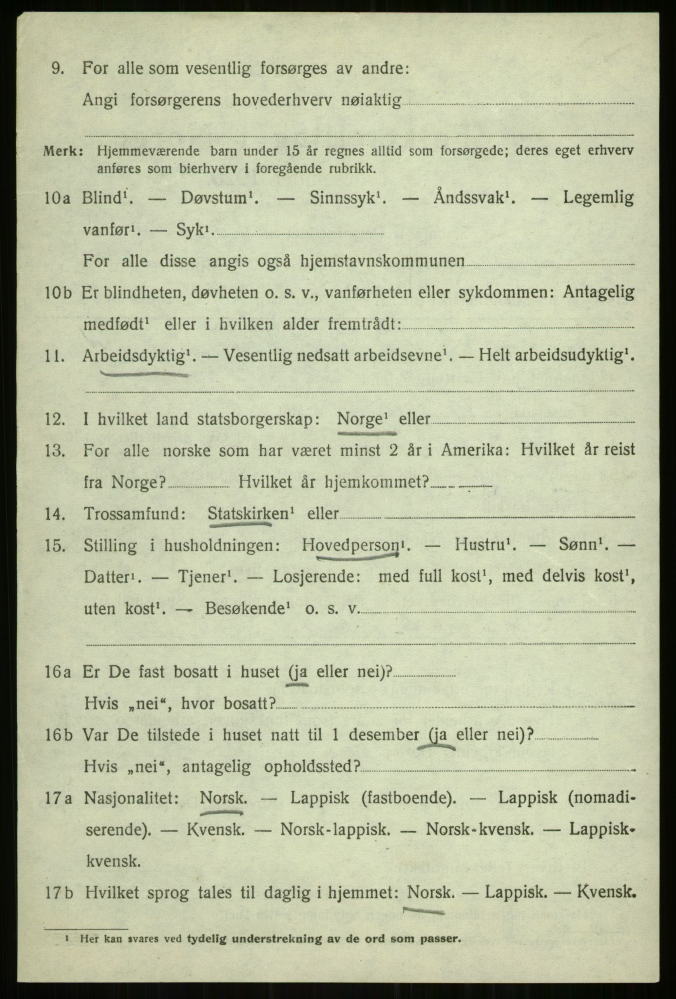 SATØ, 1920 census for Balsfjord, 1920, p. 4479