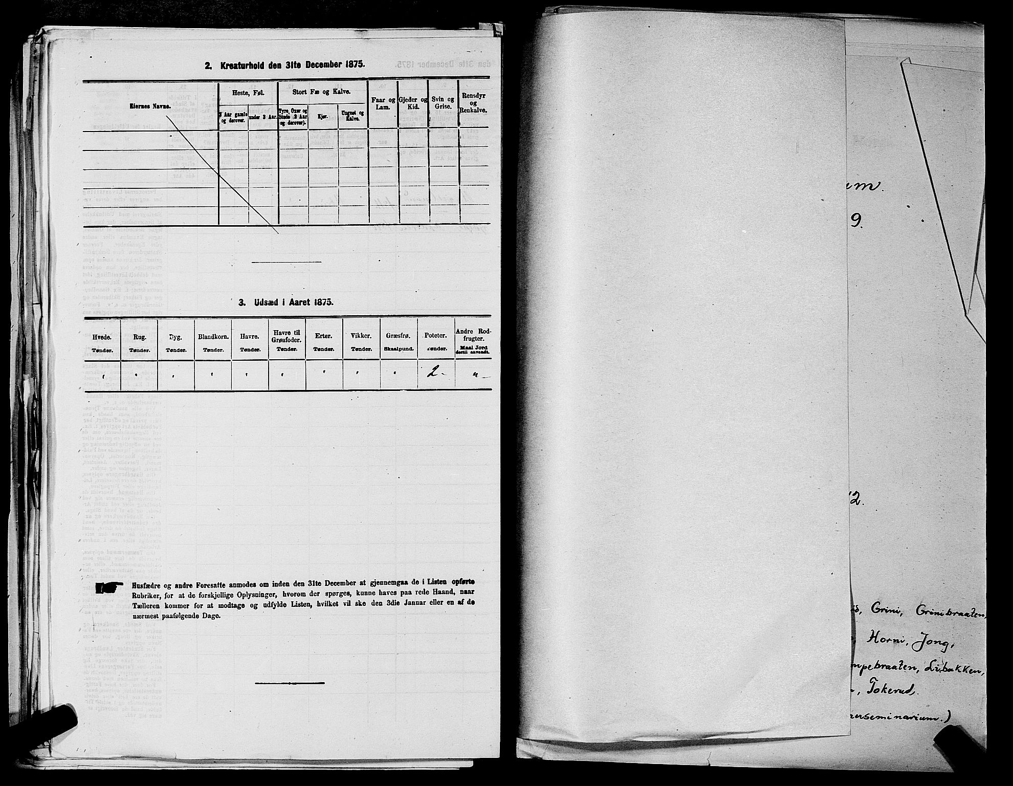 RA, 1875 census for 0220P Asker, 1875, p. 1383