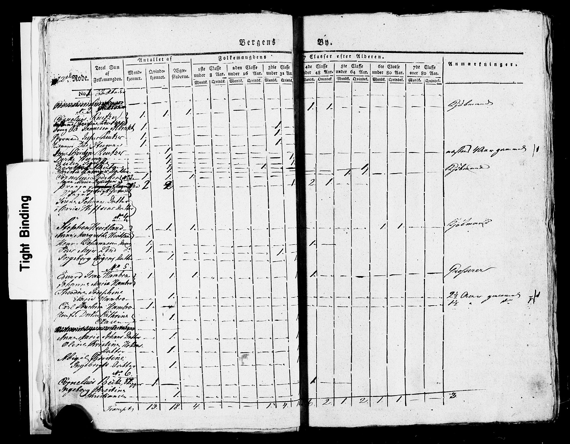 SAB, 1815 Census for Bergen, 1815, p. 507