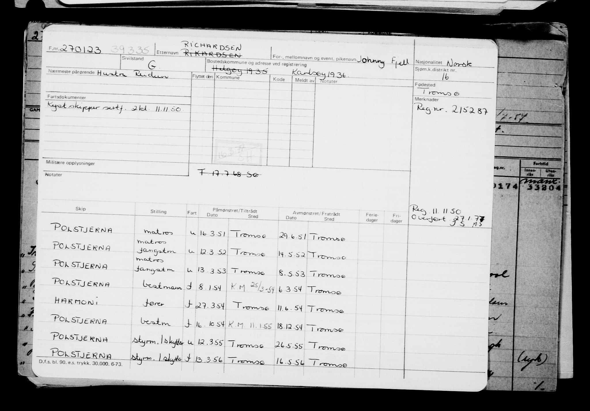 Direktoratet for sjømenn, AV/RA-S-3545/G/Gb/L0214: Hovedkort, 1923, p. 746