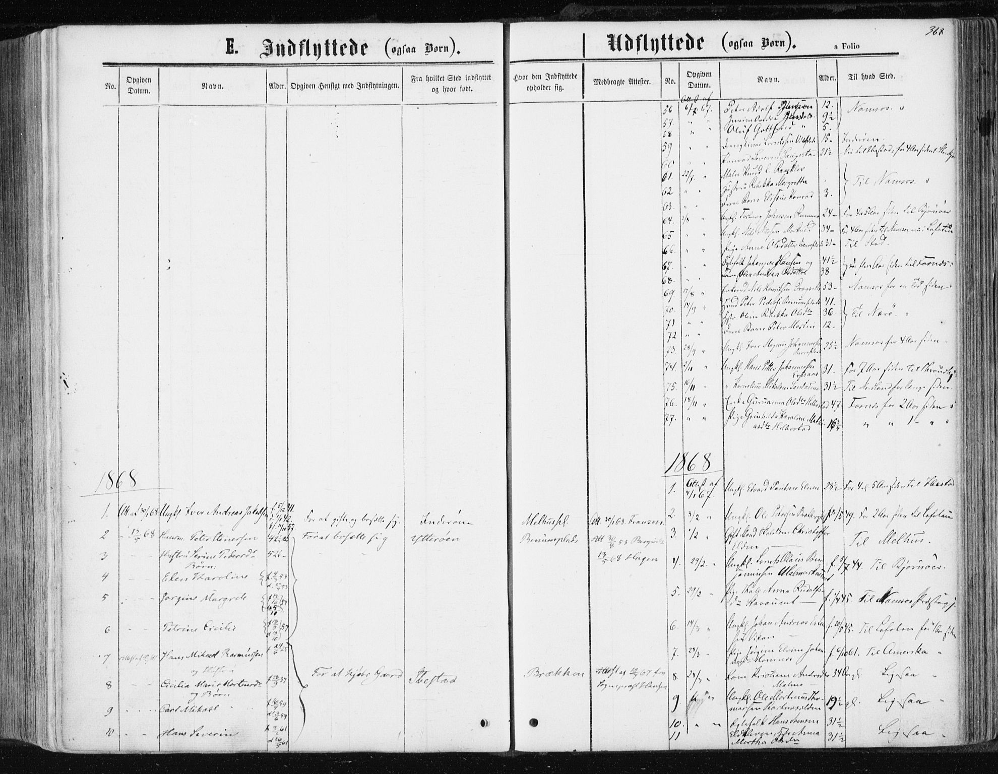 Ministerialprotokoller, klokkerbøker og fødselsregistre - Nord-Trøndelag, SAT/A-1458/741/L0394: Parish register (official) no. 741A08, 1864-1877, p. 368