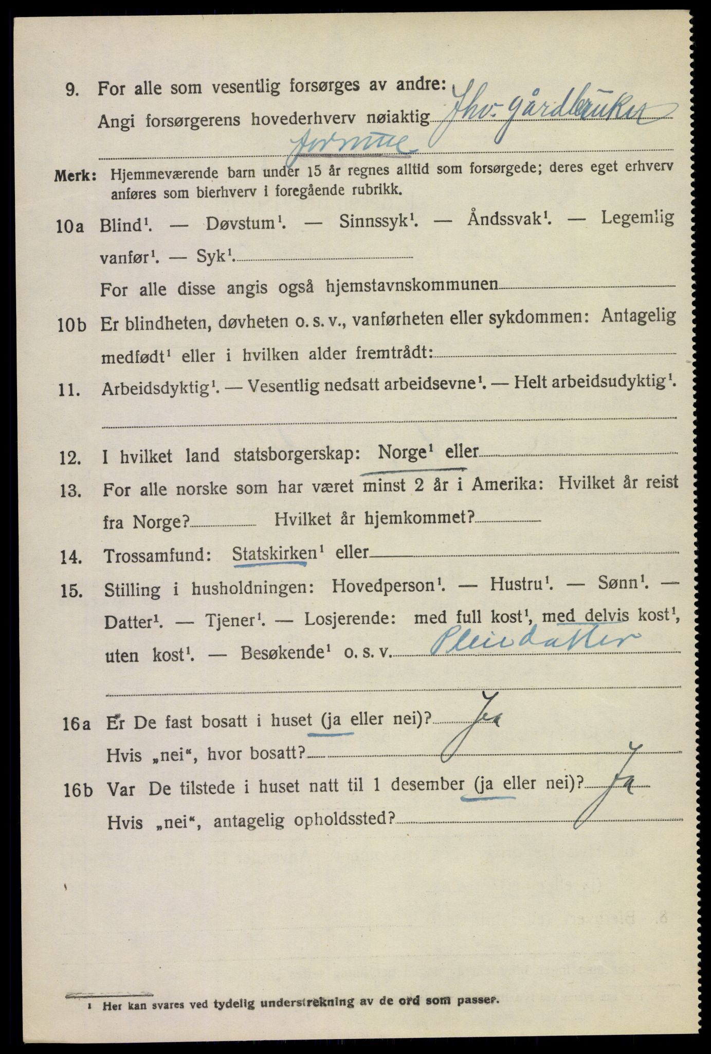 SAKO, 1920 census for Andebu, 1920, p. 2633