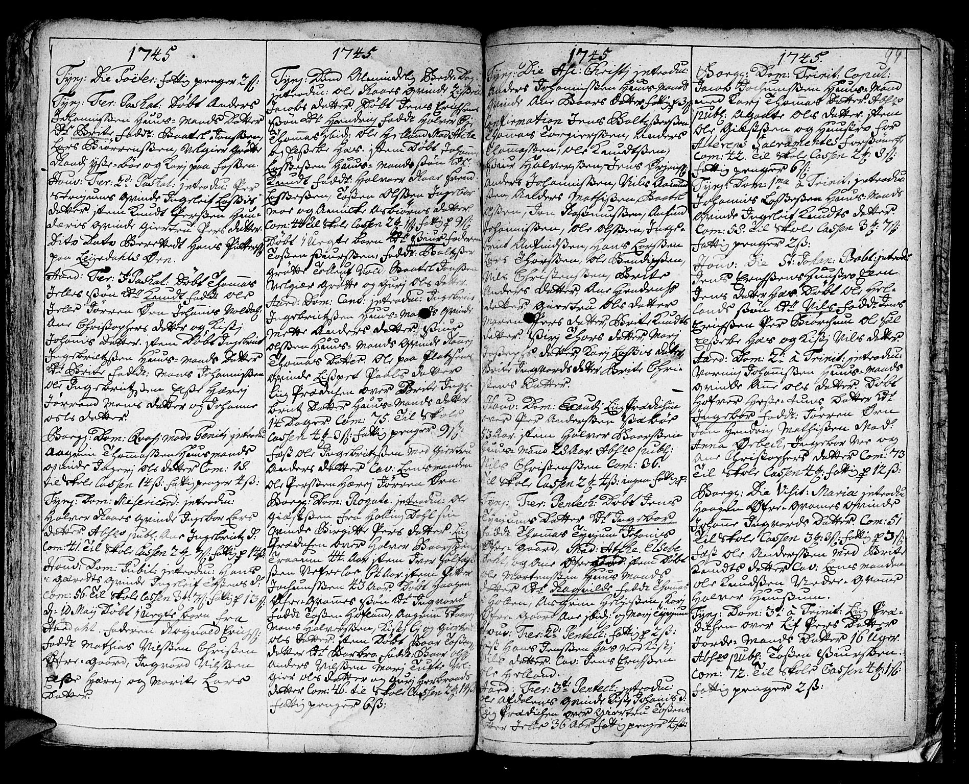 Lærdal sokneprestembete, SAB/A-81201: Parish register (official) no. A 1, 1711-1752, p. 99