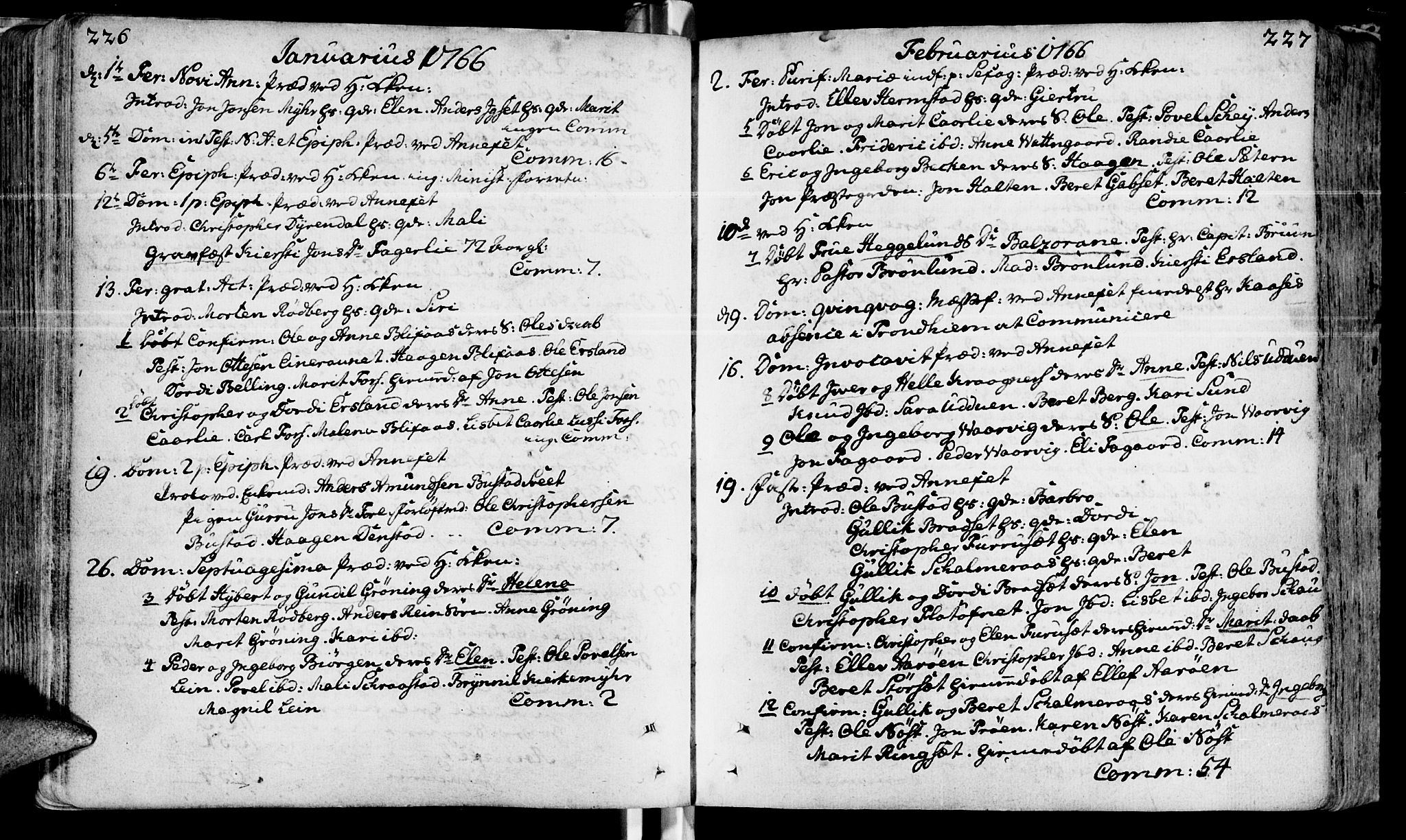 Ministerialprotokoller, klokkerbøker og fødselsregistre - Sør-Trøndelag, SAT/A-1456/646/L0605: Parish register (official) no. 646A03, 1751-1790, p. 226-227