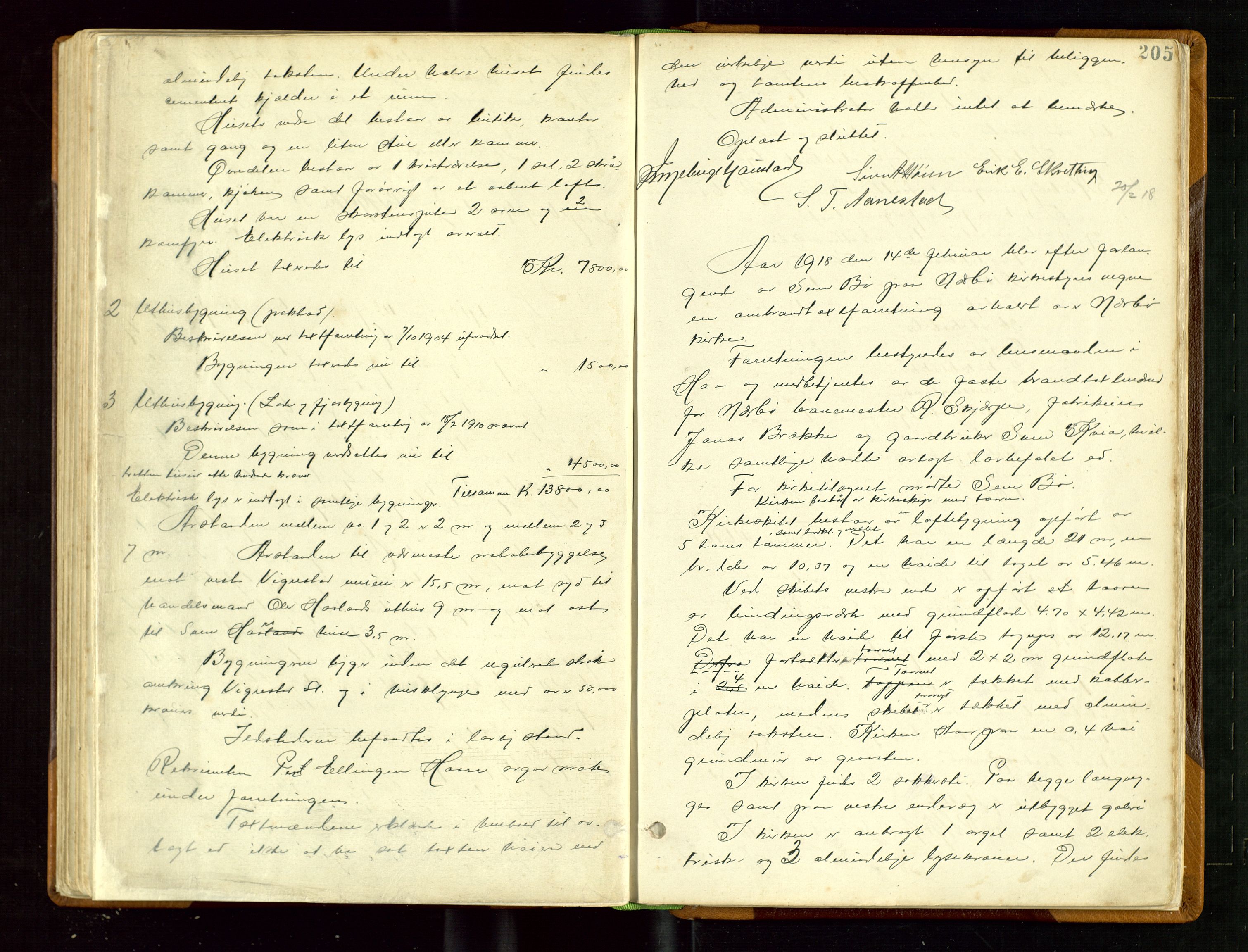 Hå lensmannskontor, AV/SAST-A-100456/Goa/L0002: Takstprotokoll, 1883-1919, p. 204b-205a