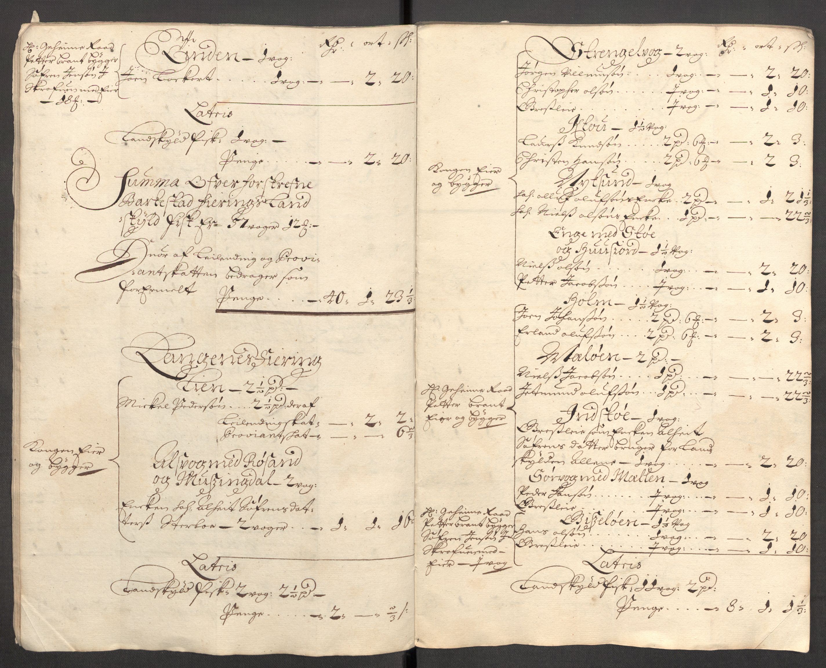 Rentekammeret inntil 1814, Reviderte regnskaper, Fogderegnskap, AV/RA-EA-4092/R67/L4678: Fogderegnskap Vesterålen, Andenes og Lofoten, 1696-1708, p. 202