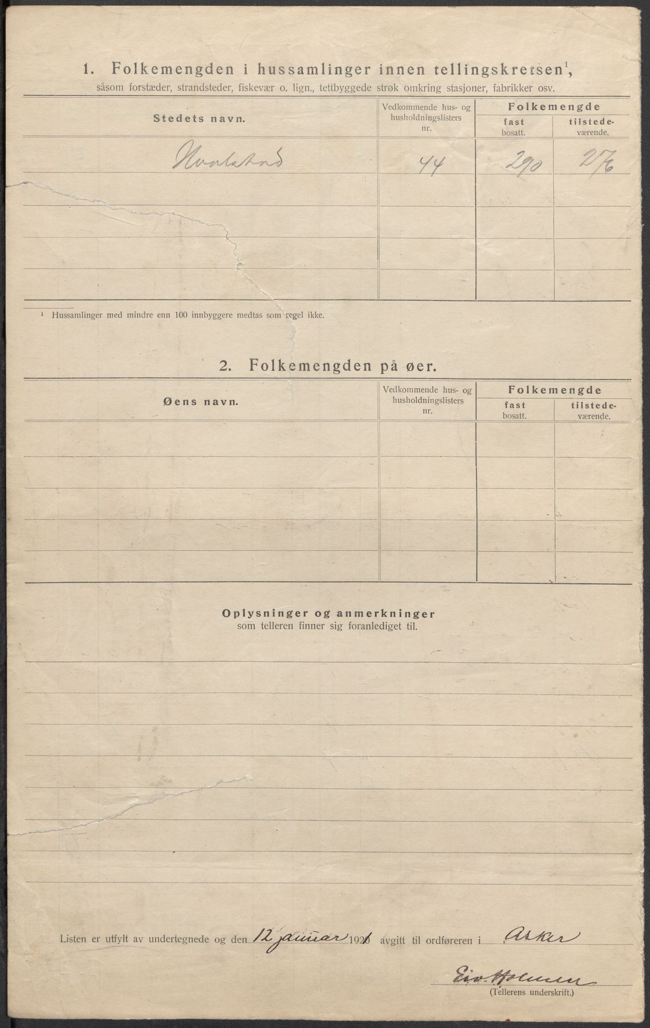 SAO, 1920 census for Asker, 1920, p. 12