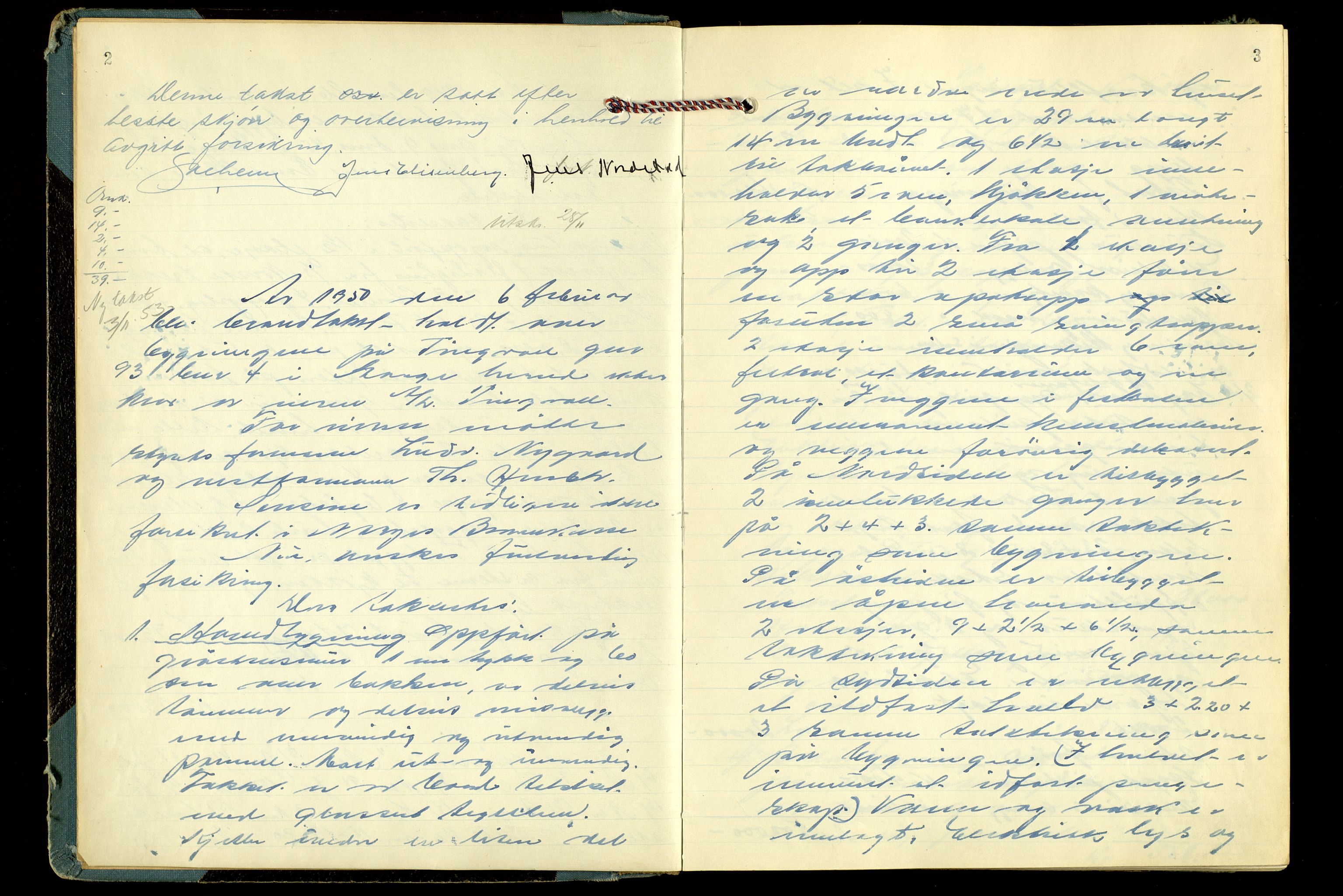 Norges Brannkasse, Stange, AV/SAH-NBRANS-009/F/L0004: Branntakstprotokoll, 1949-1955, p. 2-3