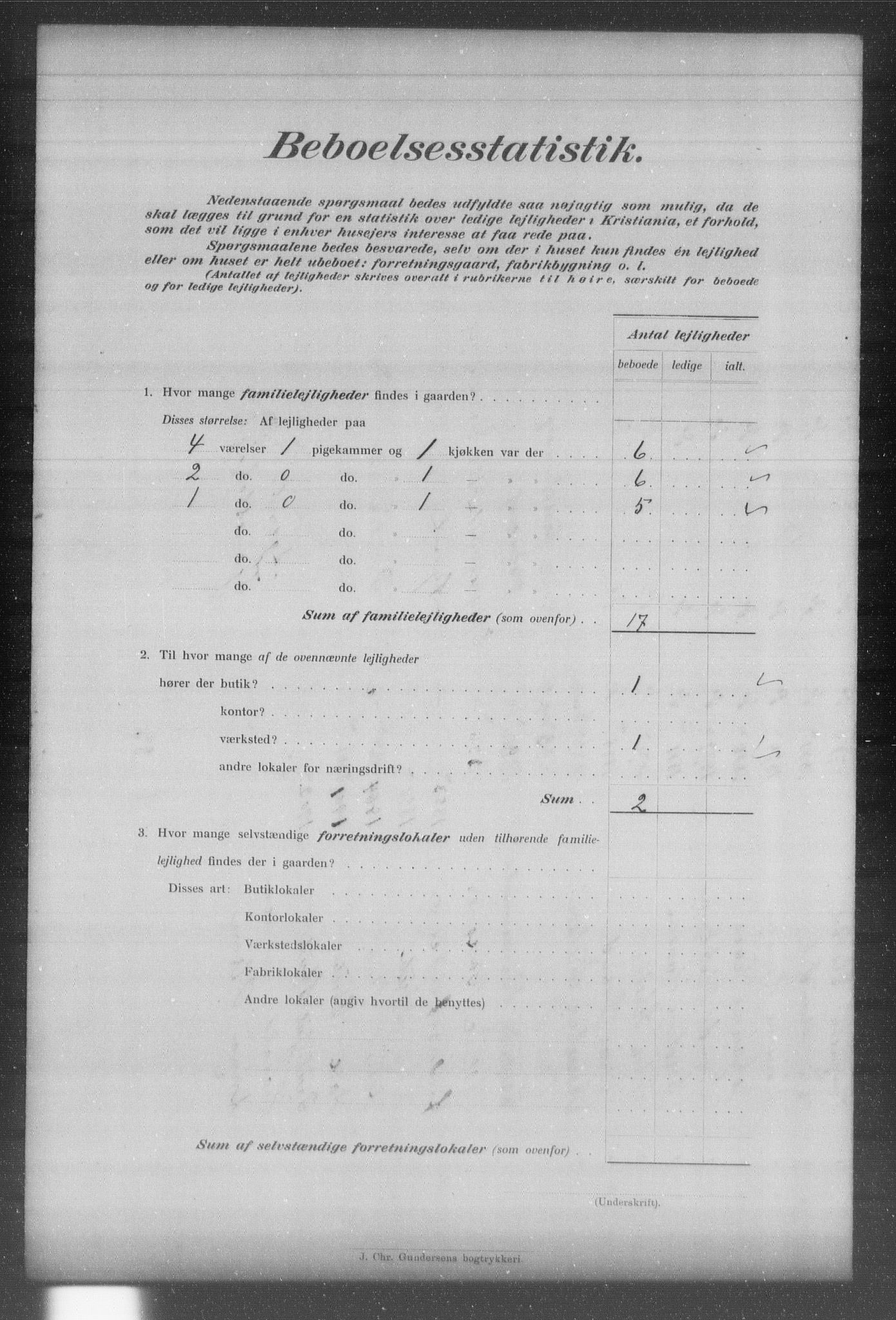 OBA, Municipal Census 1903 for Kristiania, 1903, p. 13911