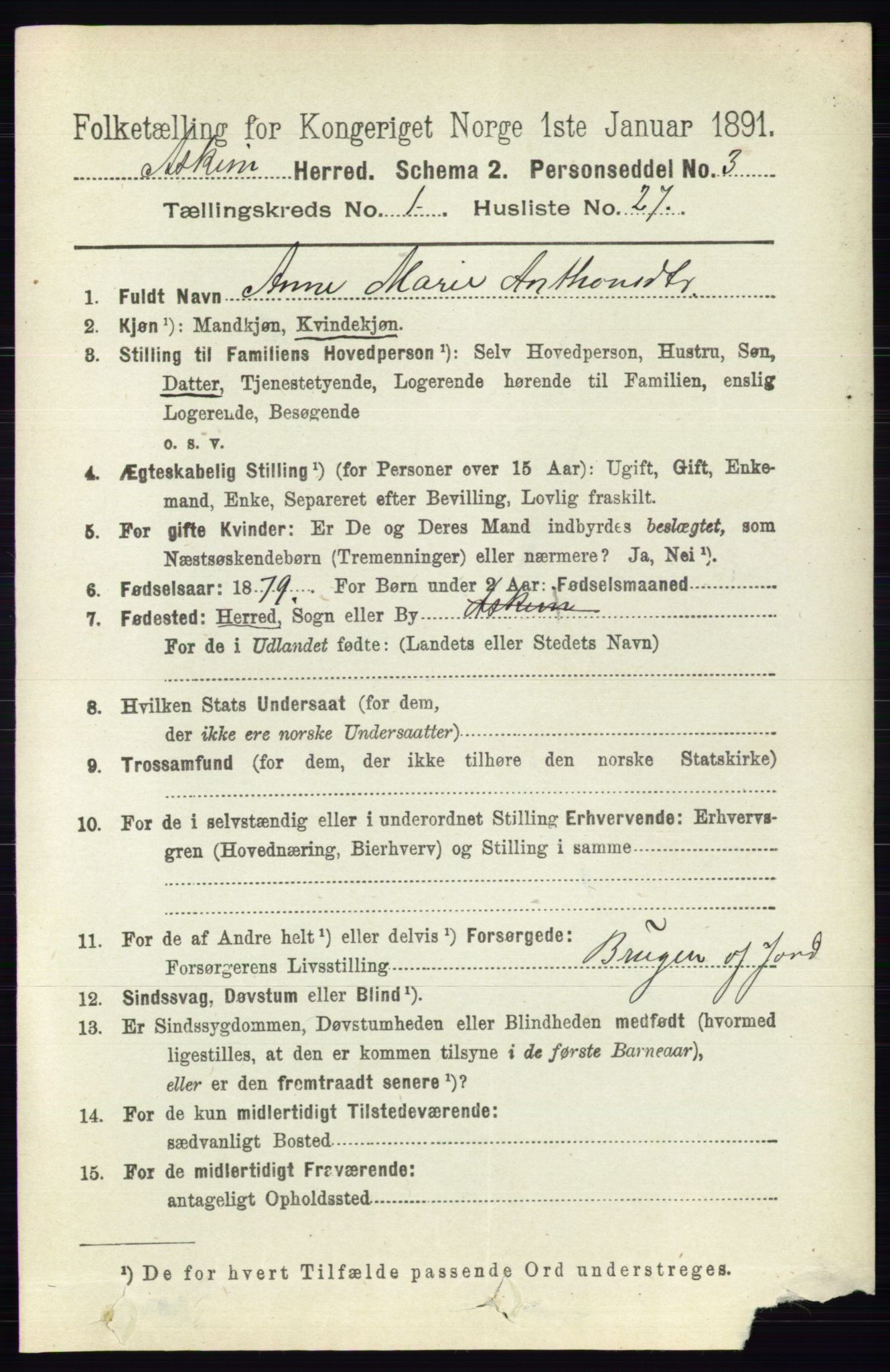 RA, 1891 census for 0124 Askim, 1891, p. 229