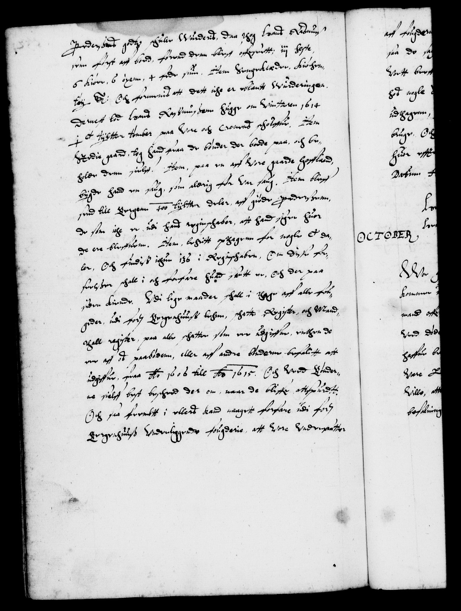 Danske Kanselli 1572-1799, RA/EA-3023/F/Fc/Fca/Fcab/L0003: Norske tegnelser (mikrofilm), 1596-1616, p. 532b
