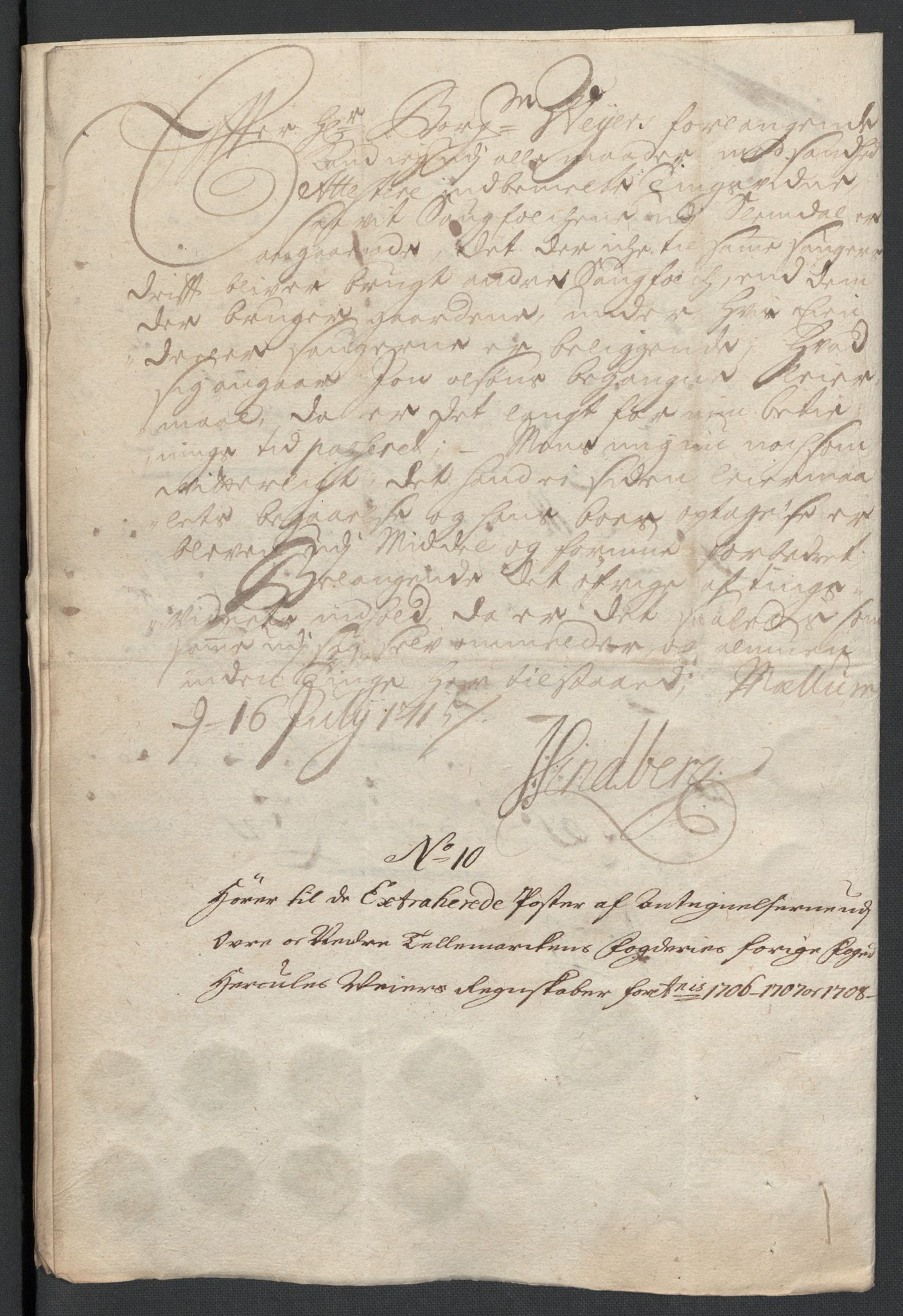 Rentekammeret inntil 1814, Reviderte regnskaper, Fogderegnskap, AV/RA-EA-4092/R36/L2118: Fogderegnskap Øvre og Nedre Telemark og Bamble, 1708-1709, p. 460