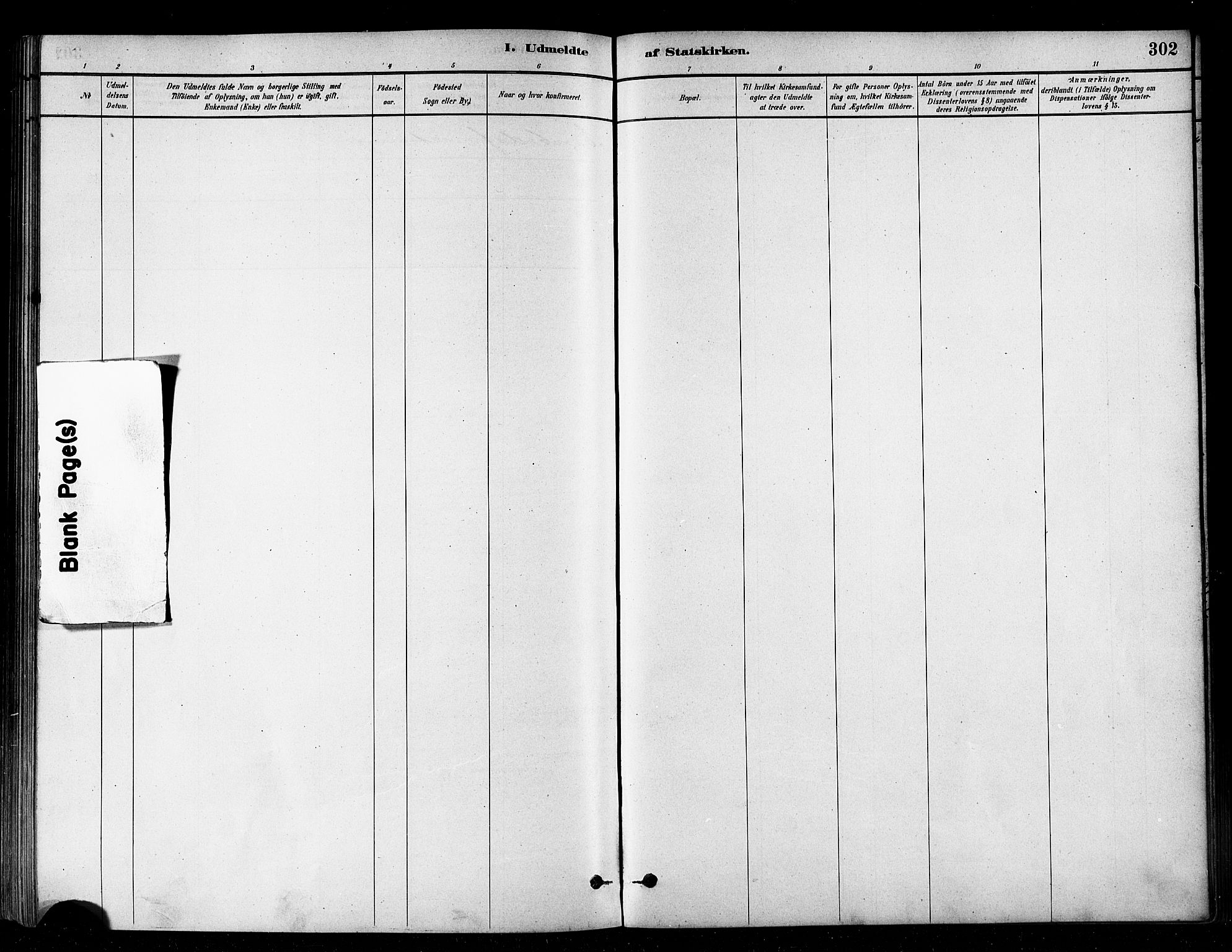 Vardø sokneprestkontor, SATØ/S-1332/H/Ha/L0006kirke: Parish register (official) no. 6, 1879-1886, p. 302