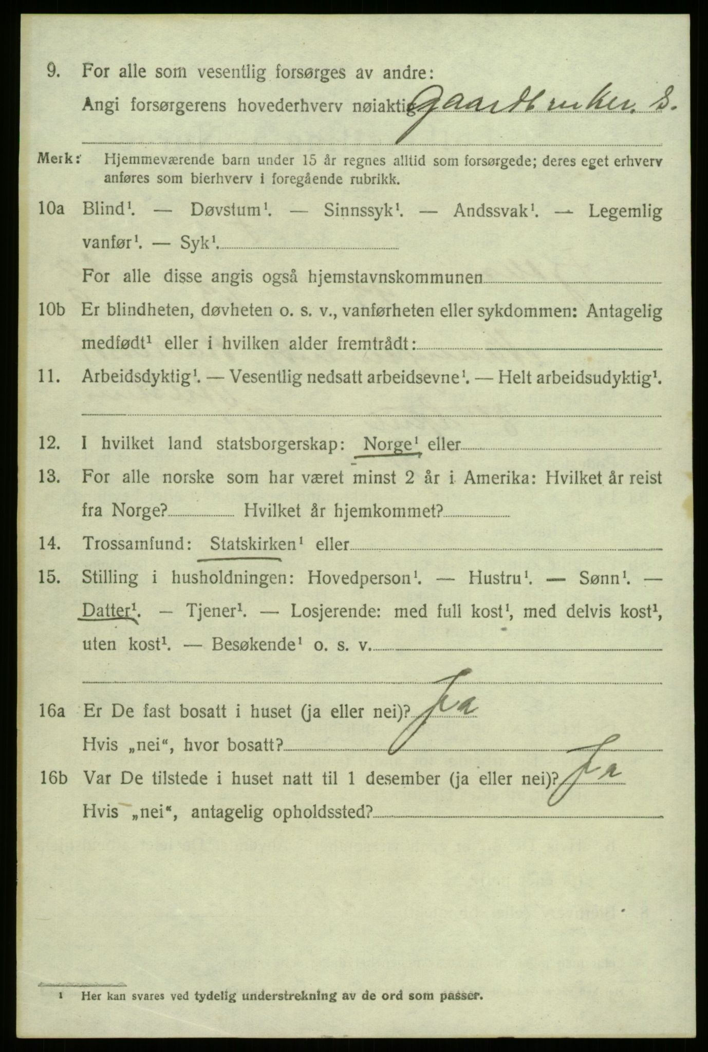 SAB, 1920 census for Fjaler, 1920, p. 6098