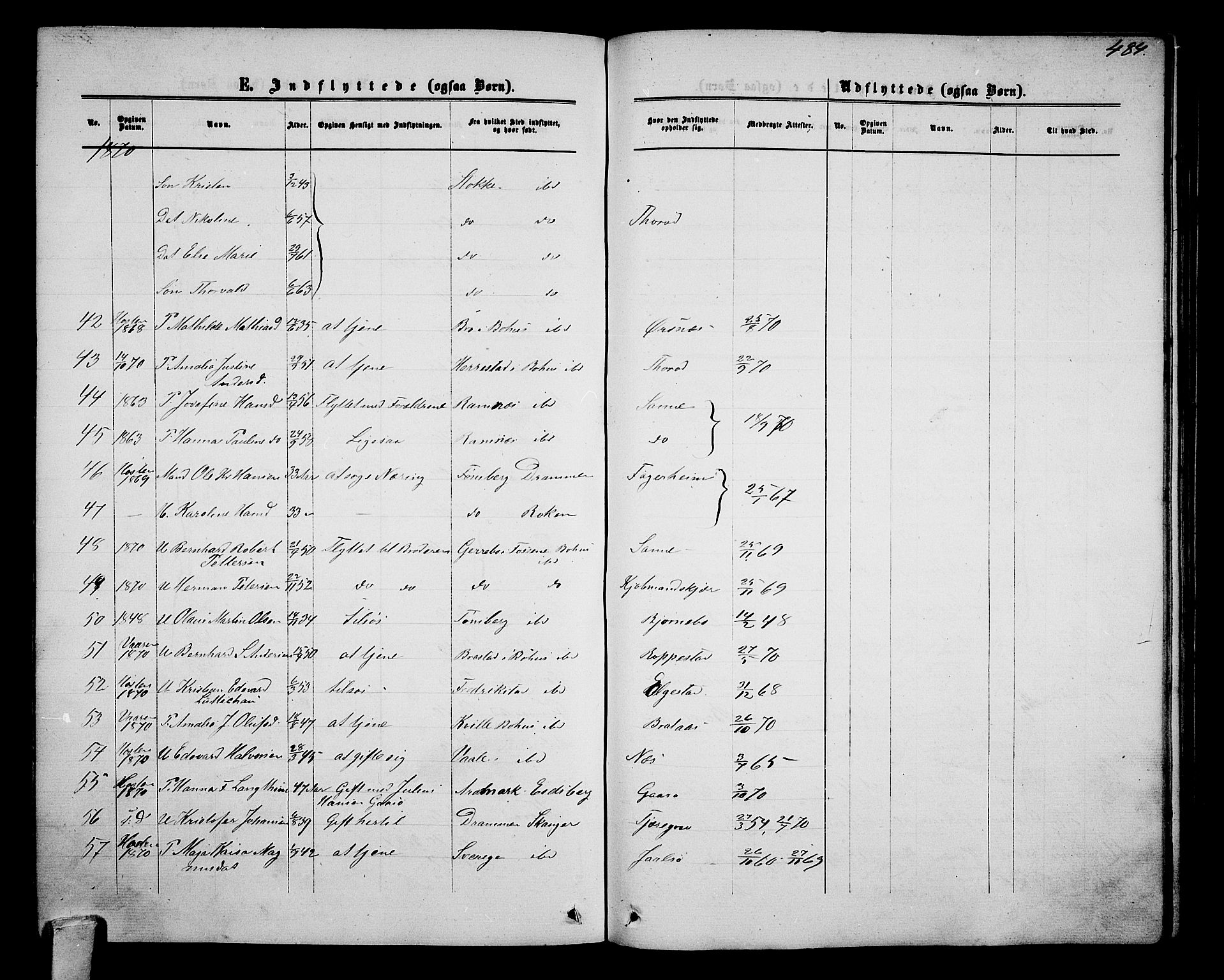 Nøtterøy kirkebøker, AV/SAKO-A-354/G/Ga/L0002: Parish register (copy) no. I 2, 1860-1877, p. 484