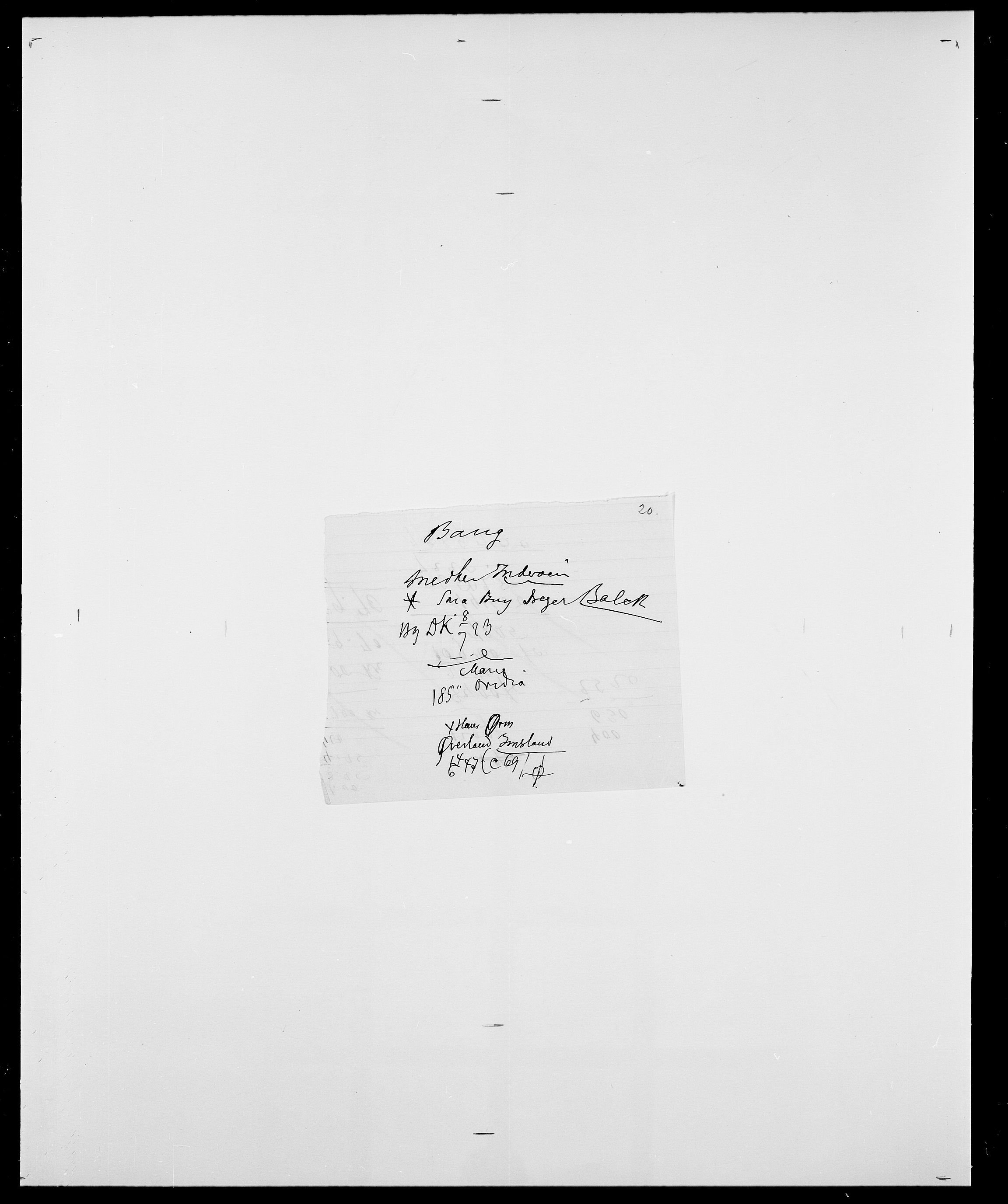 Delgobe, Charles Antoine - samling, AV/SAO-PAO-0038/D/Da/L0003: Barca - Bergen, p. 265