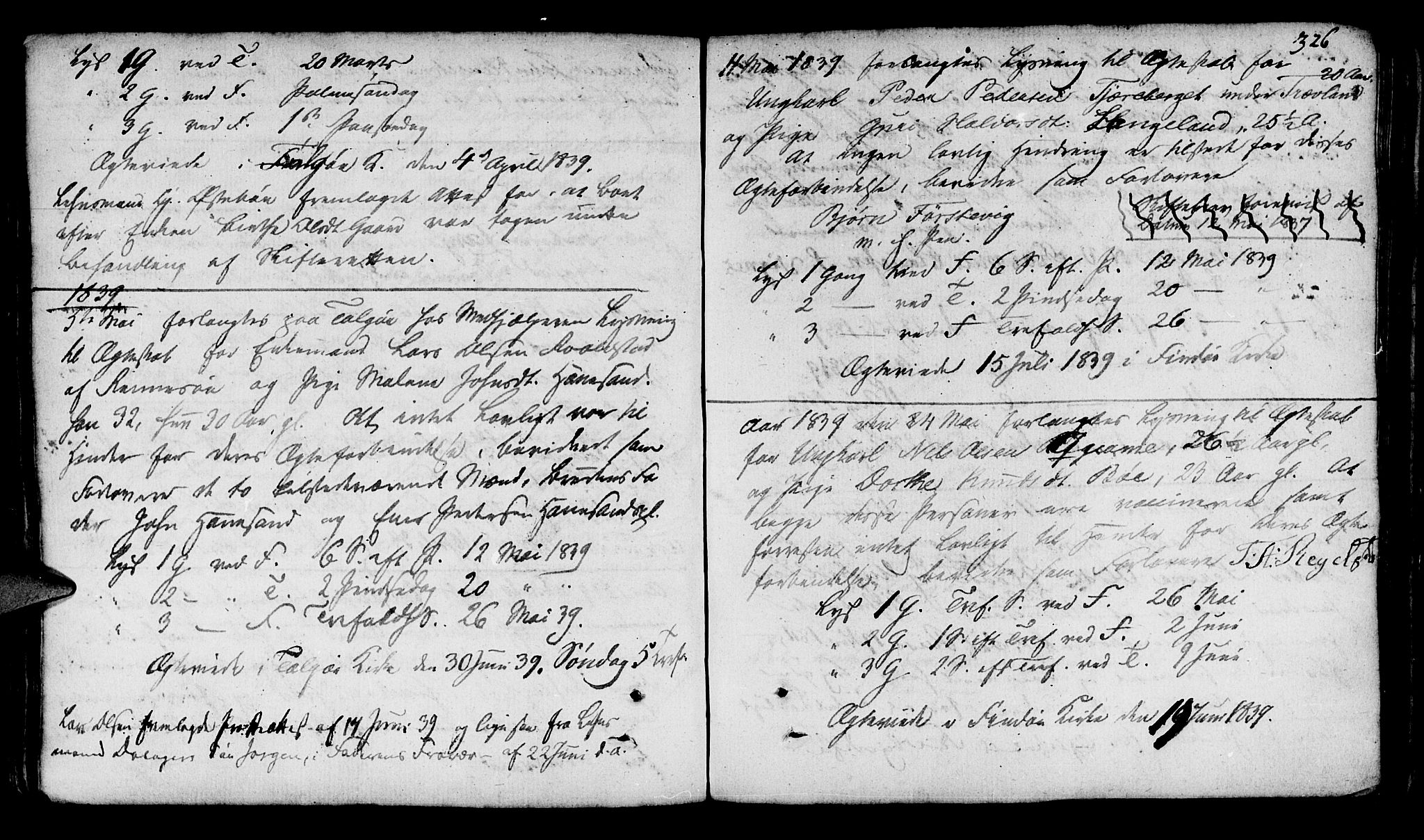 Finnøy sokneprestkontor, SAST/A-101825/H/Ha/Haa/L0005: Parish register (official) no. A 5, 1773-1816, p. 326