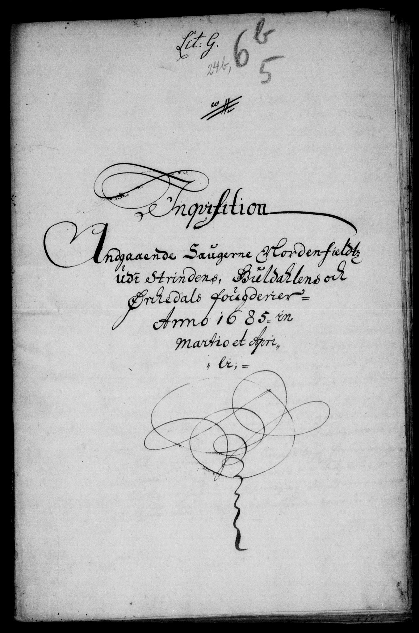 Danske Kanselli, Skapsaker, AV/RA-EA-4061/F/L0005: Skap 8, pakke 103B-104, 1683-1689, p. 251