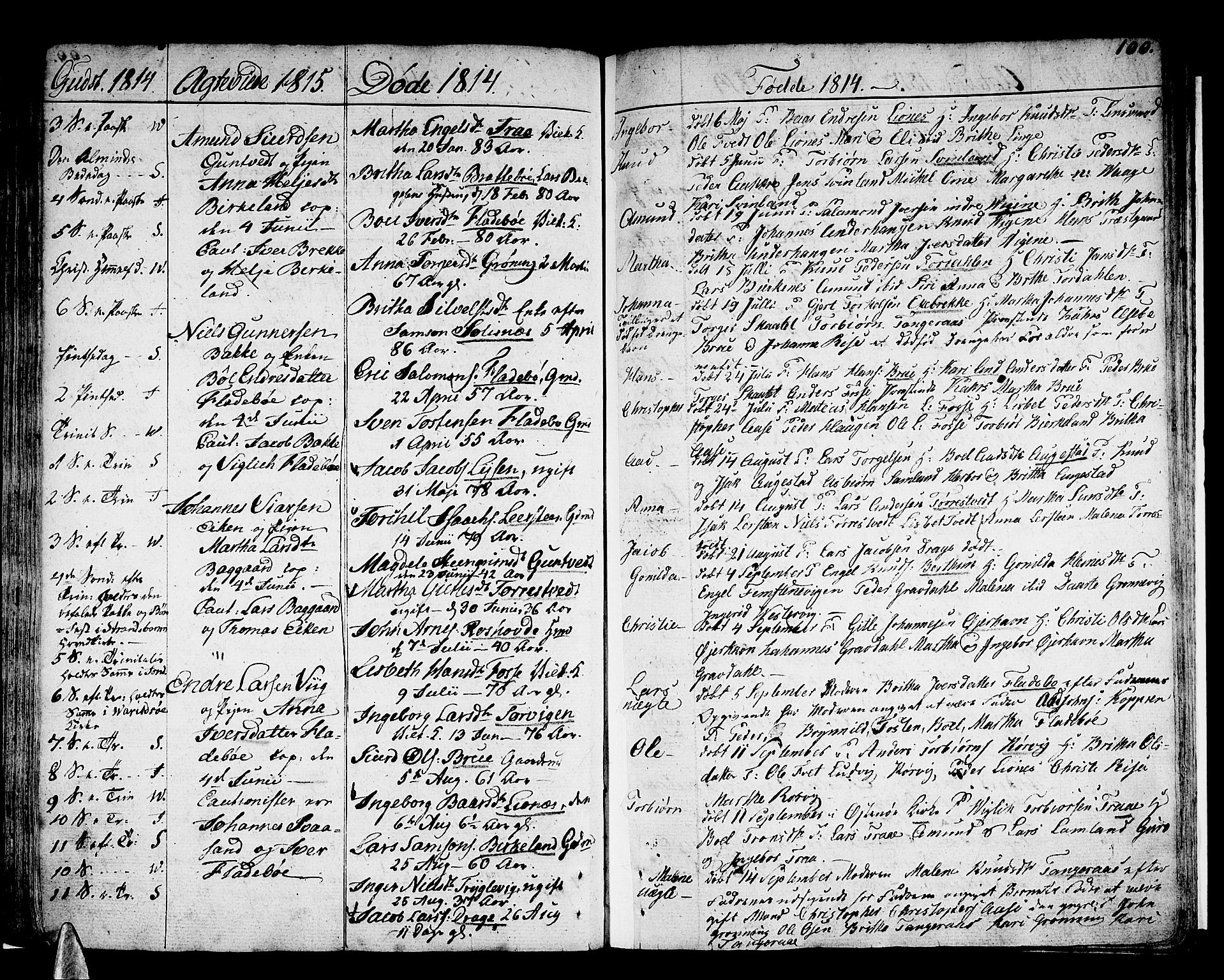 Strandebarm sokneprestembete, AV/SAB-A-78401/H/Haa: Parish register (official) no. A 4, 1788-1817, p. 100