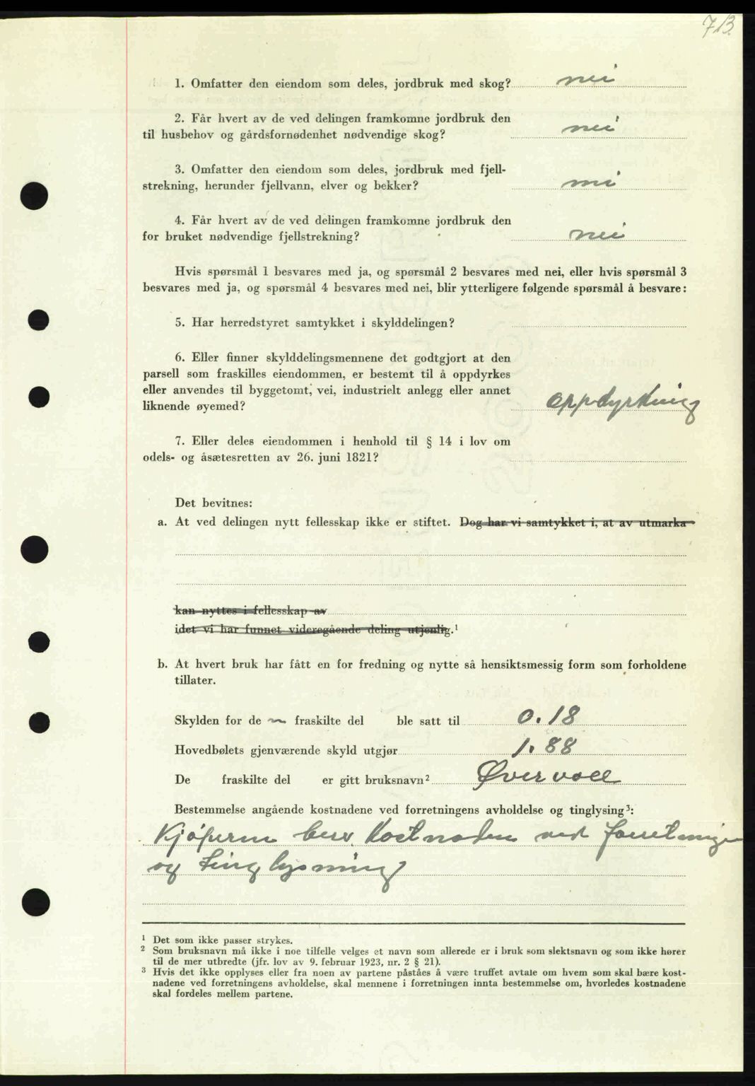 Nordmøre sorenskriveri, AV/SAT-A-4132/1/2/2Ca: Mortgage book no. A103, 1946-1947, Diary no: : 2717/1946