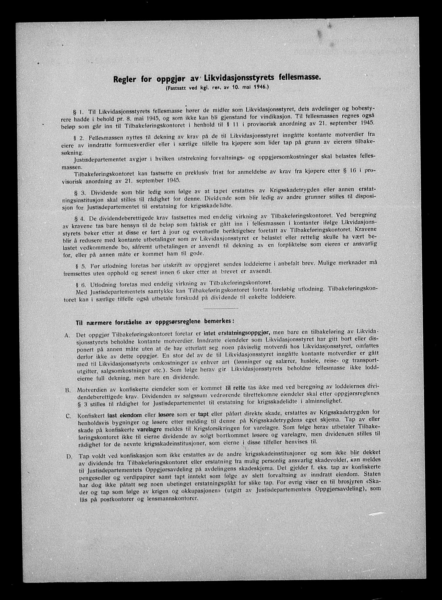 Justisdepartementet, Tilbakeføringskontoret for inndratte formuer, AV/RA-S-1564/H/Hc/Hca/L0906: --, 1945-1947, p. 300