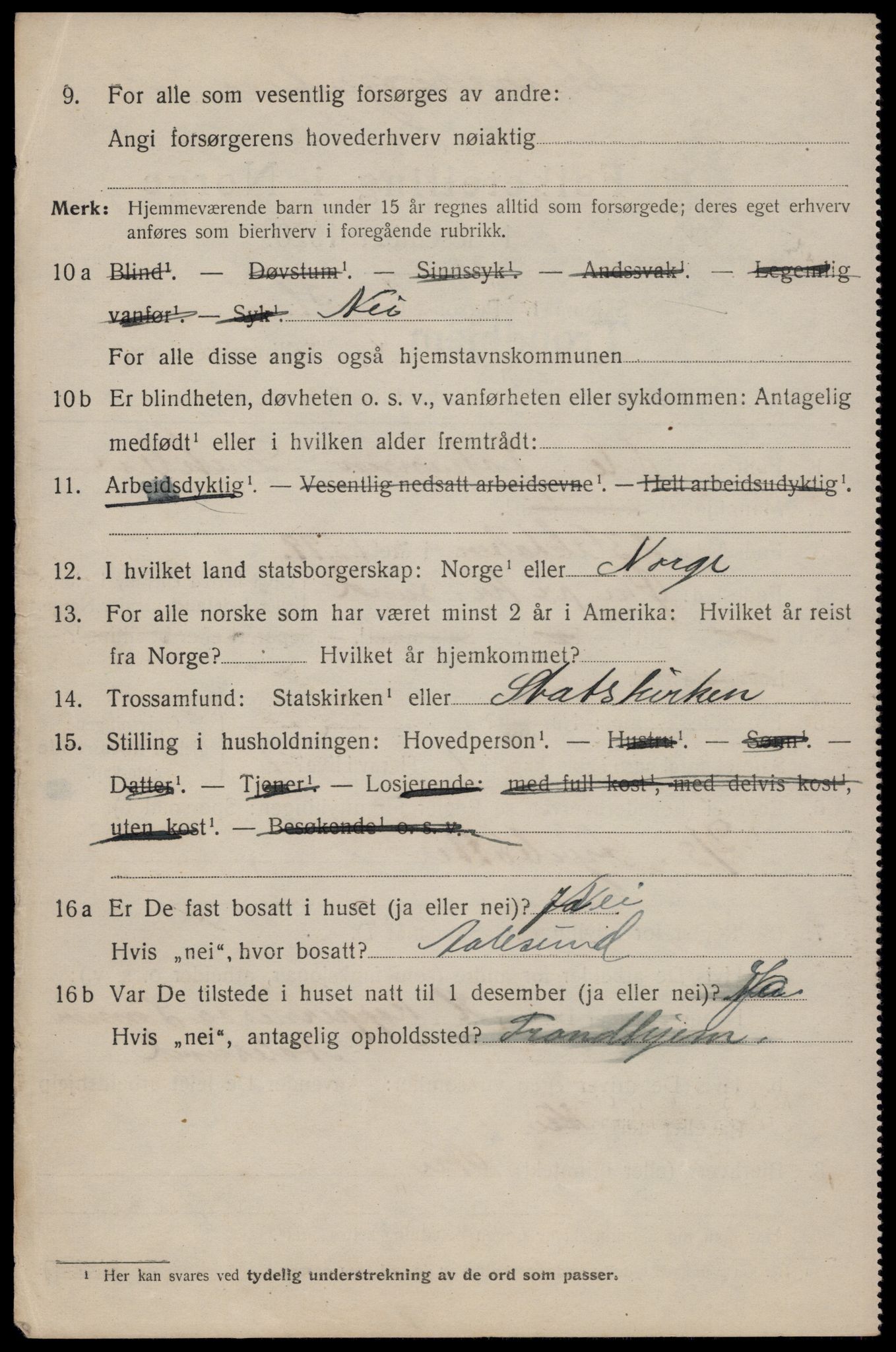 SAT, 1920 census for Trondheim, 1920, p. 69739