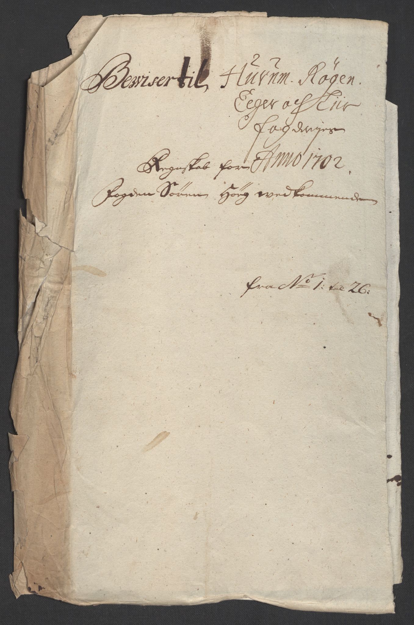 Rentekammeret inntil 1814, Reviderte regnskaper, Fogderegnskap, AV/RA-EA-4092/R30/L1698: Fogderegnskap Hurum, Røyken, Eiker og Lier, 1702, p. 17