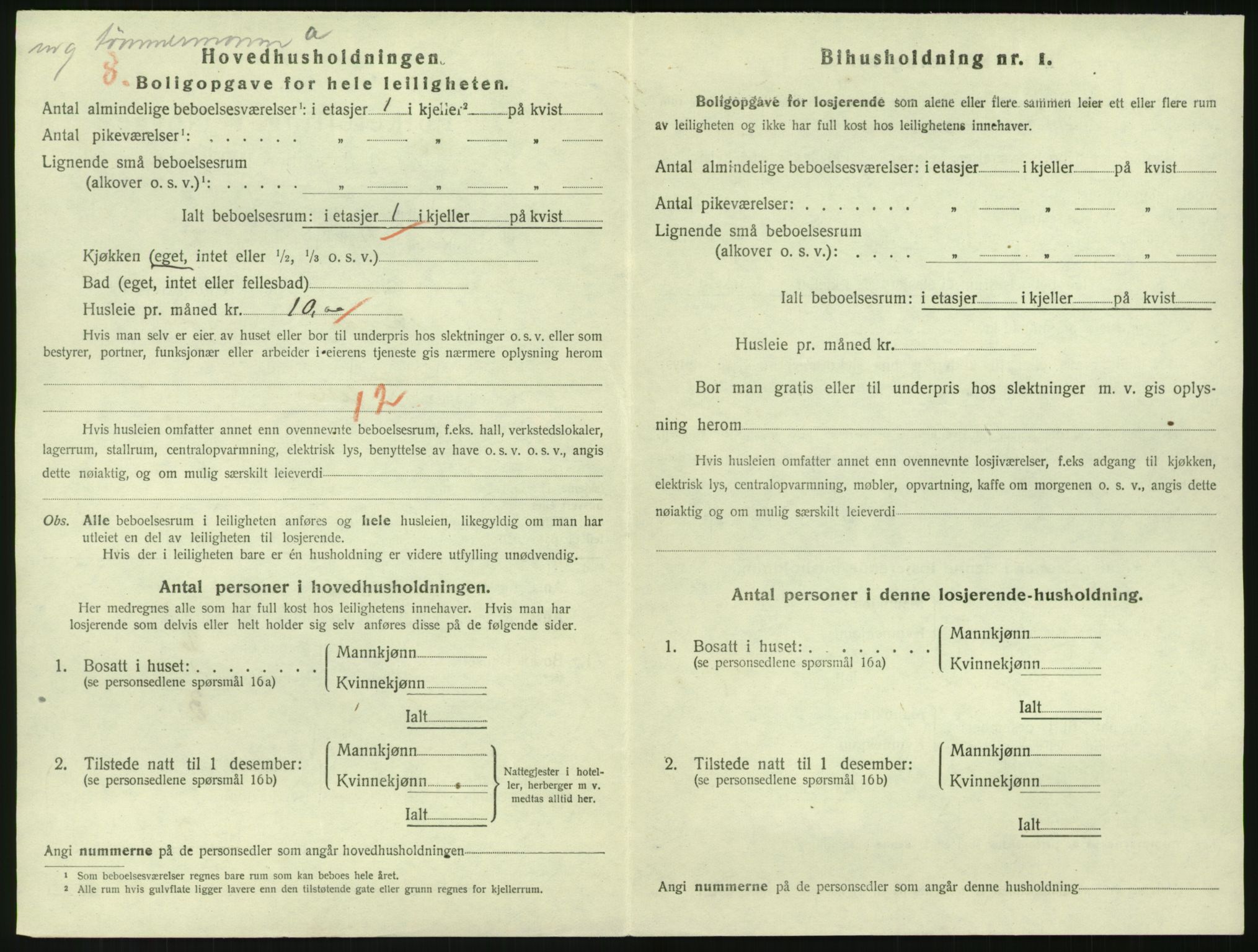 SAK, 1920 census for Grimstad, 1920, p. 1112