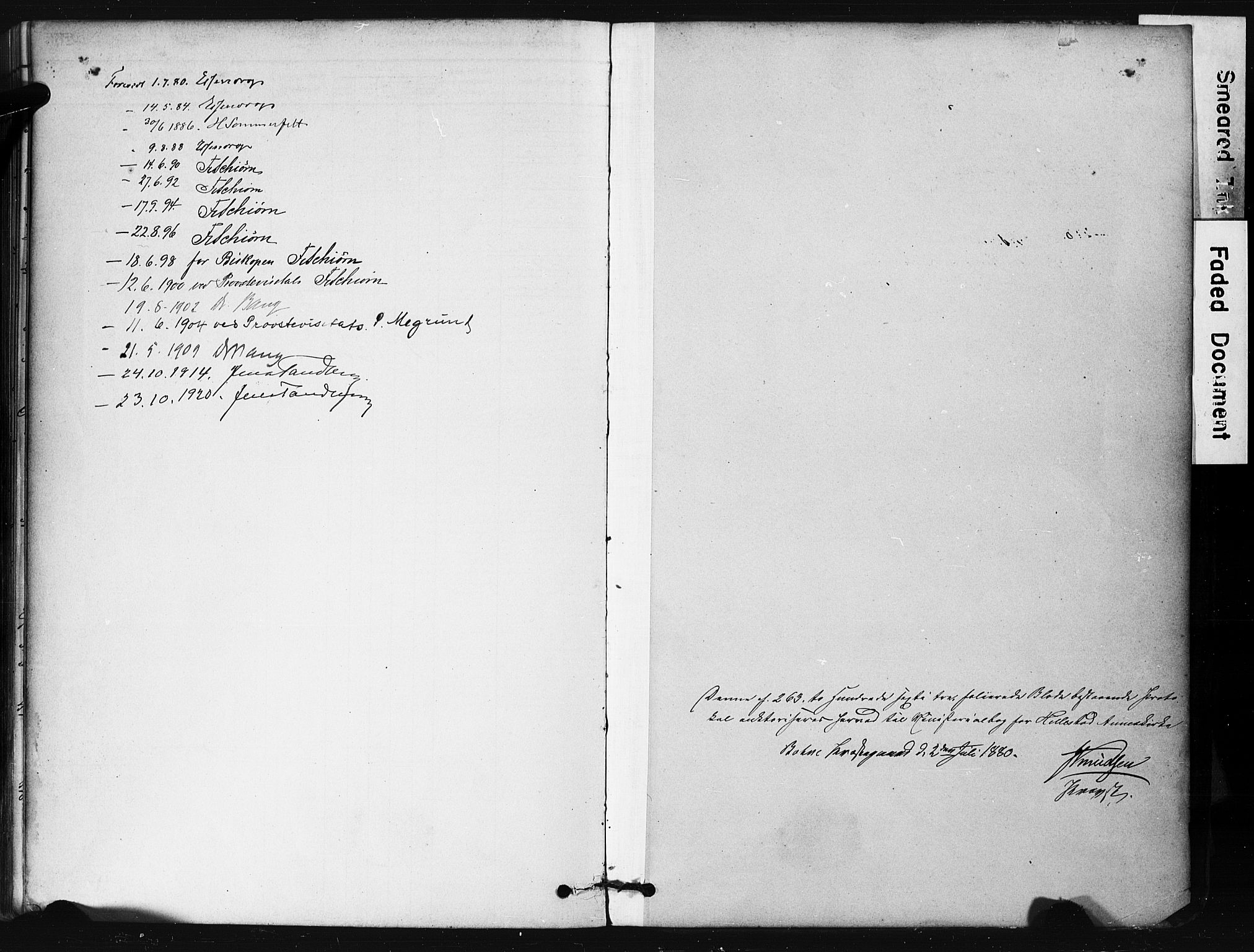 Botne kirkebøker, SAKO/A-340/F/Fb/L0001: Parish register (official) no. II 1, 1878-1902