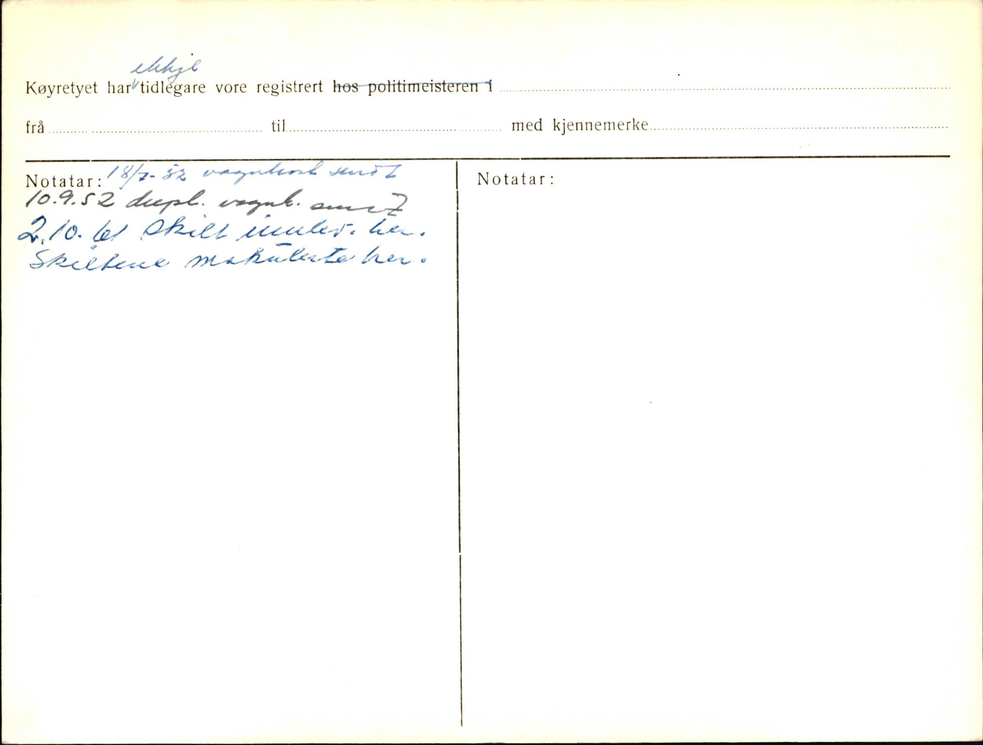 Statens vegvesen, Sogn og Fjordane vegkontor, AV/SAB-A-5301/4/F/L0003: Registerkort utmeldte Fjordane S1000-2499, 1930-1961, p. 145