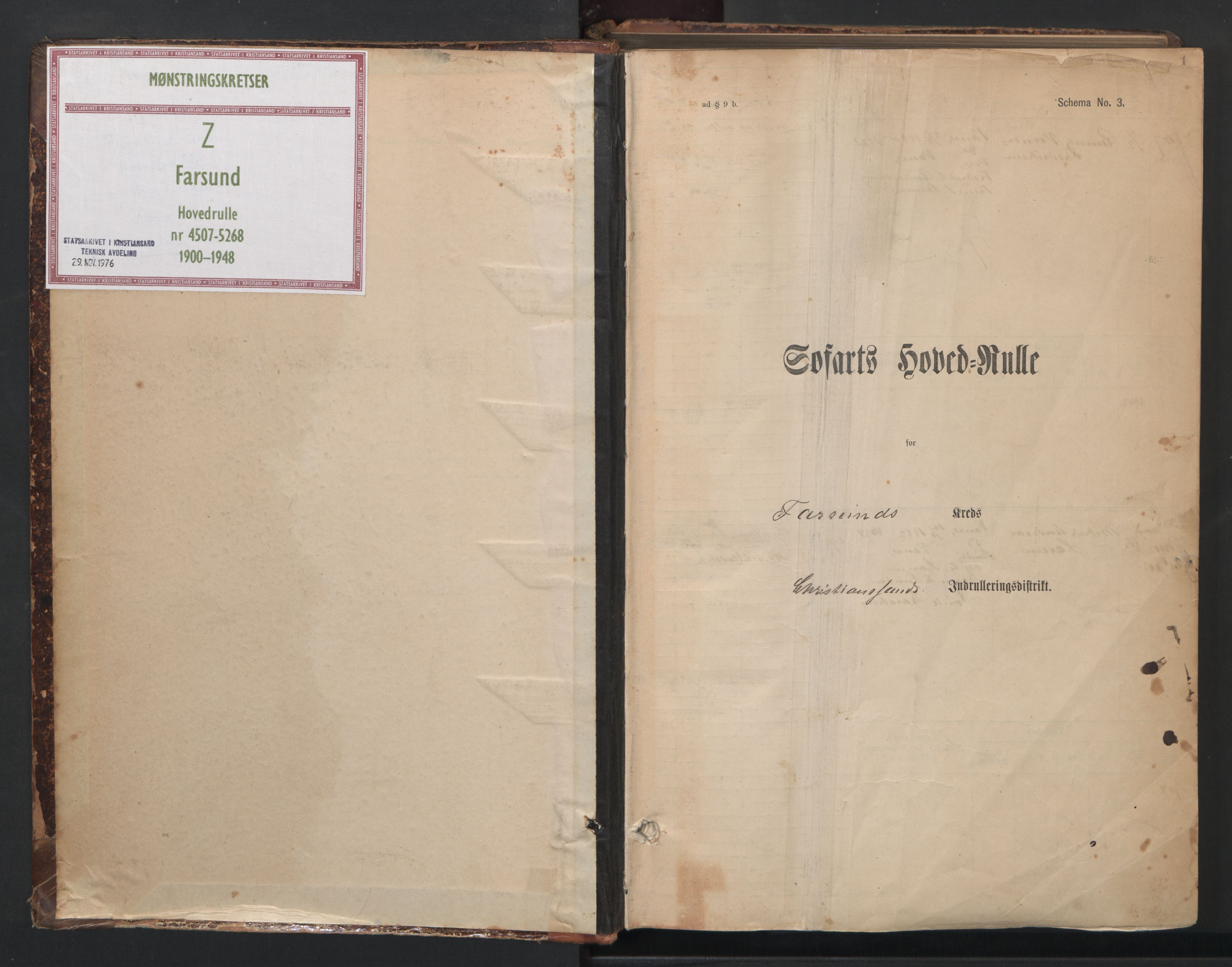 Farsund mønstringskrets, SAK/2031-0017/F/Fb/L0021: Hovedrulle nr 4507-5268, Z-13, 1900-1948, p. 2