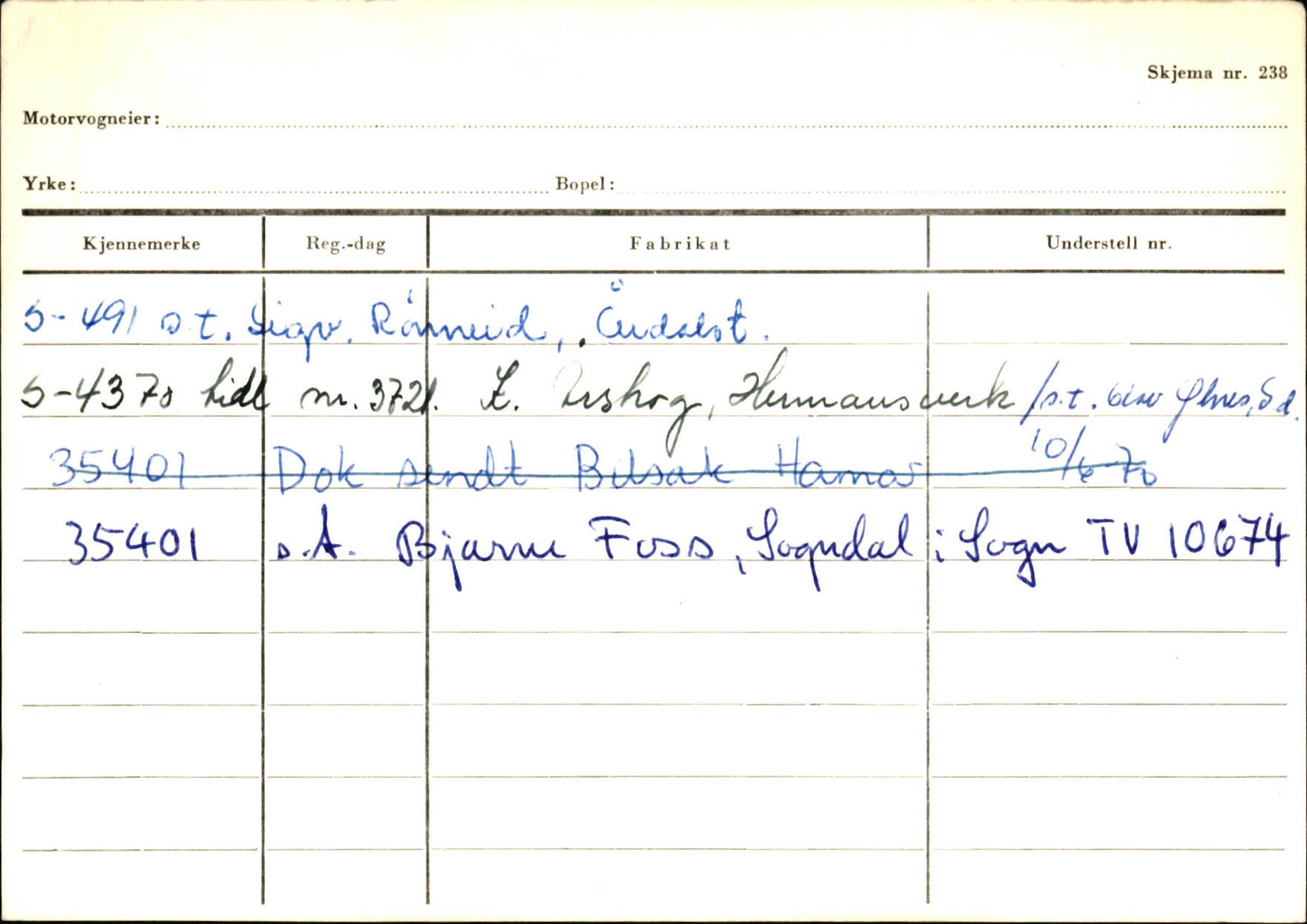 Statens vegvesen, Sogn og Fjordane vegkontor, AV/SAB-A-5301/4/F/L0124: Eigarregister Sogndal A-U, 1945-1975, p. 612