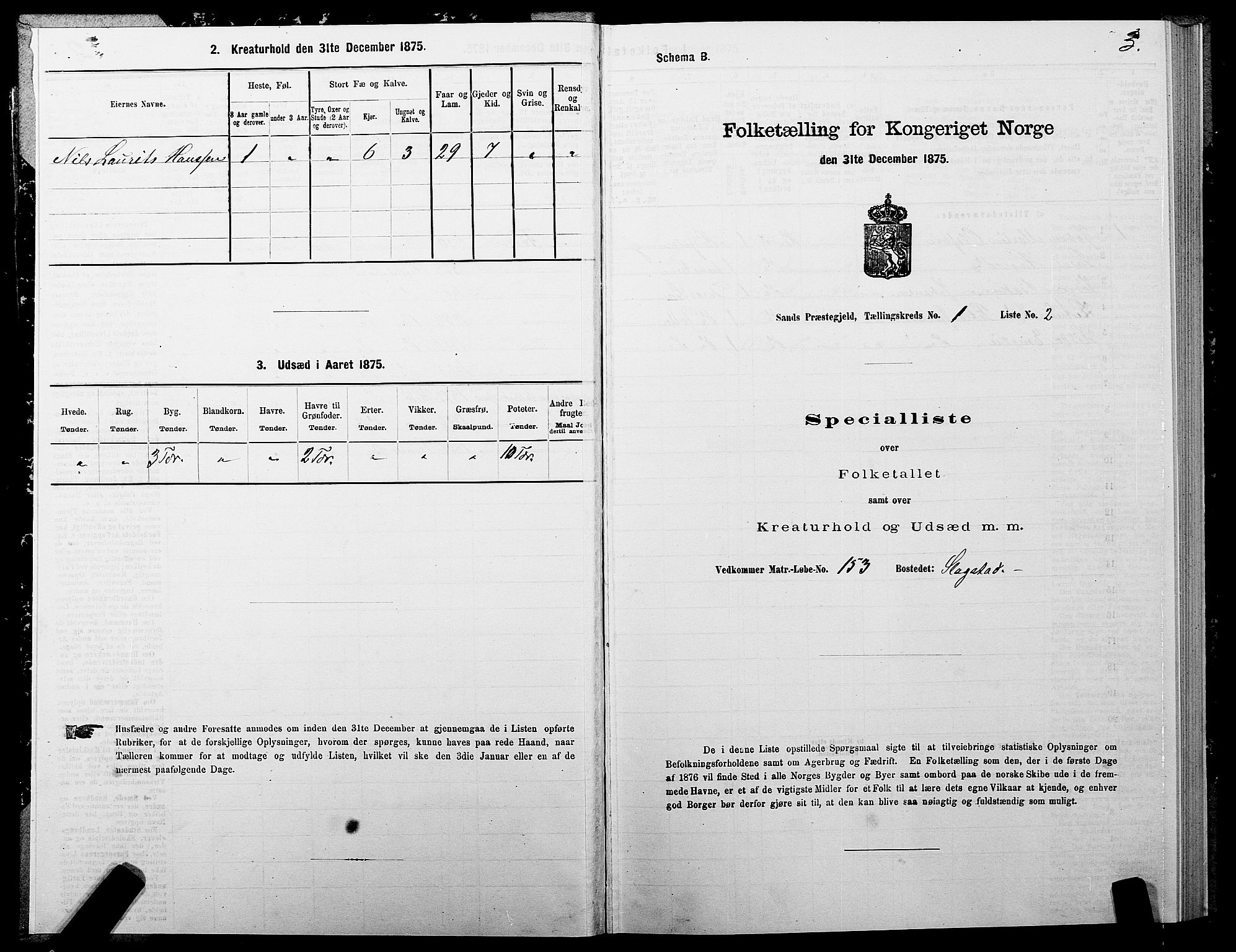 SATØ, 1875 census for 1915P Sand, 1875, p. 1003