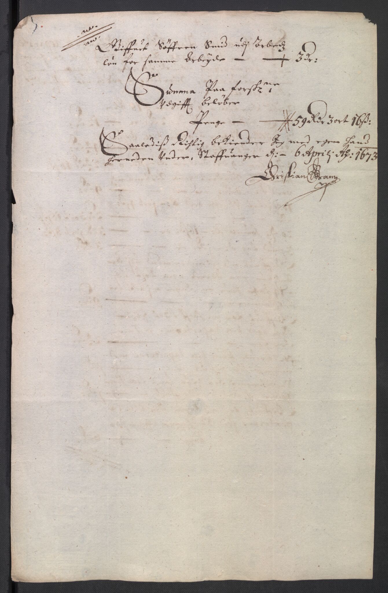 Rentekammeret inntil 1814, Reviderte regnskaper, Byregnskaper, AV/RA-EA-4066/R/Ro/L0300: [O3] Kontribusjonsregnskap, 1661-1678, p. 127