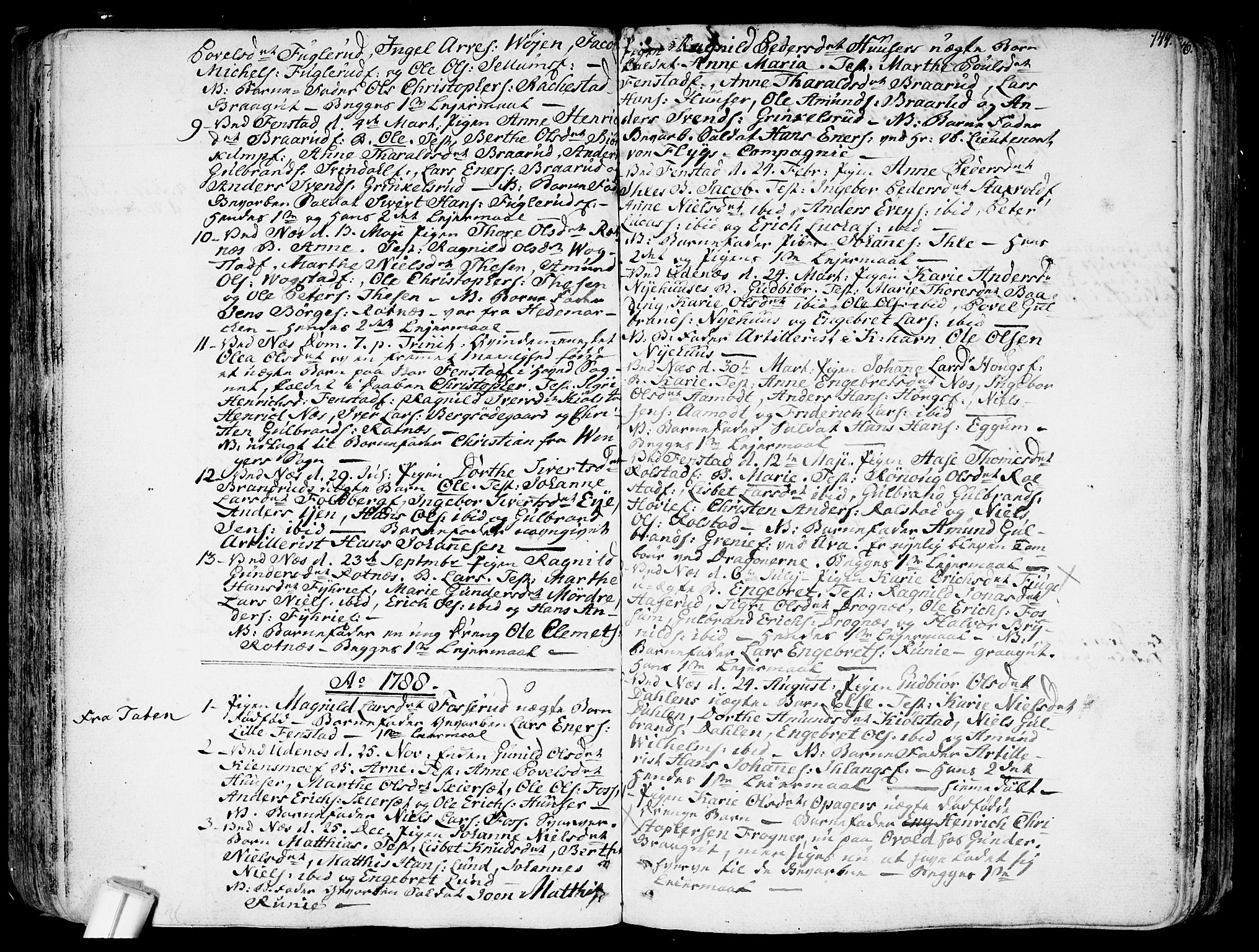 Nes prestekontor Kirkebøker, SAO/A-10410/F/Fa/L0004: Parish register (official) no. I 4, 1781-1816, p. 144