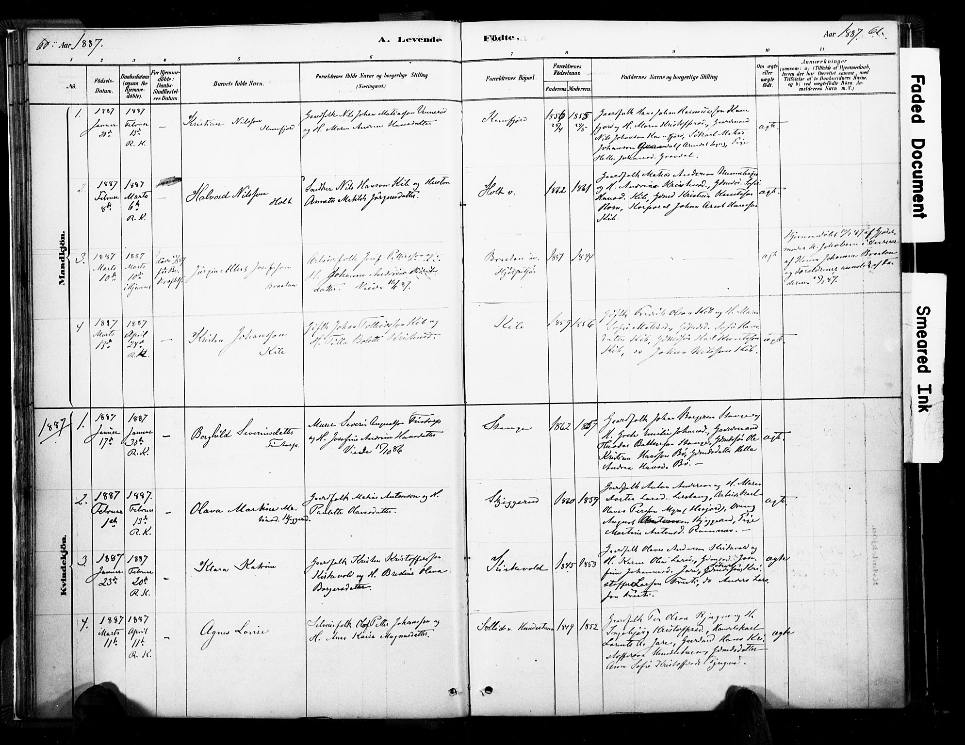 Ramnes kirkebøker, SAKO/A-314/F/Fa/L0007: Parish register (official) no. I 7, 1878-1895, p. 60-61